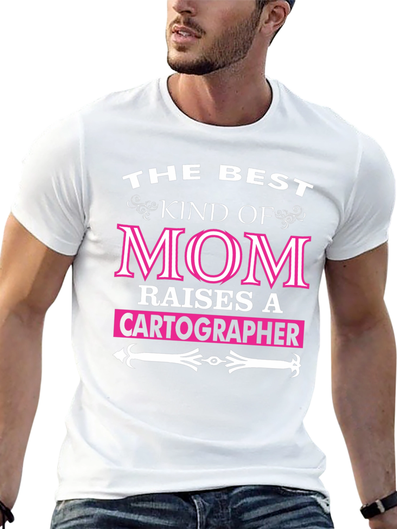 Black The Best Kind of Mom Raises A Cartographer T-Shirt view 13