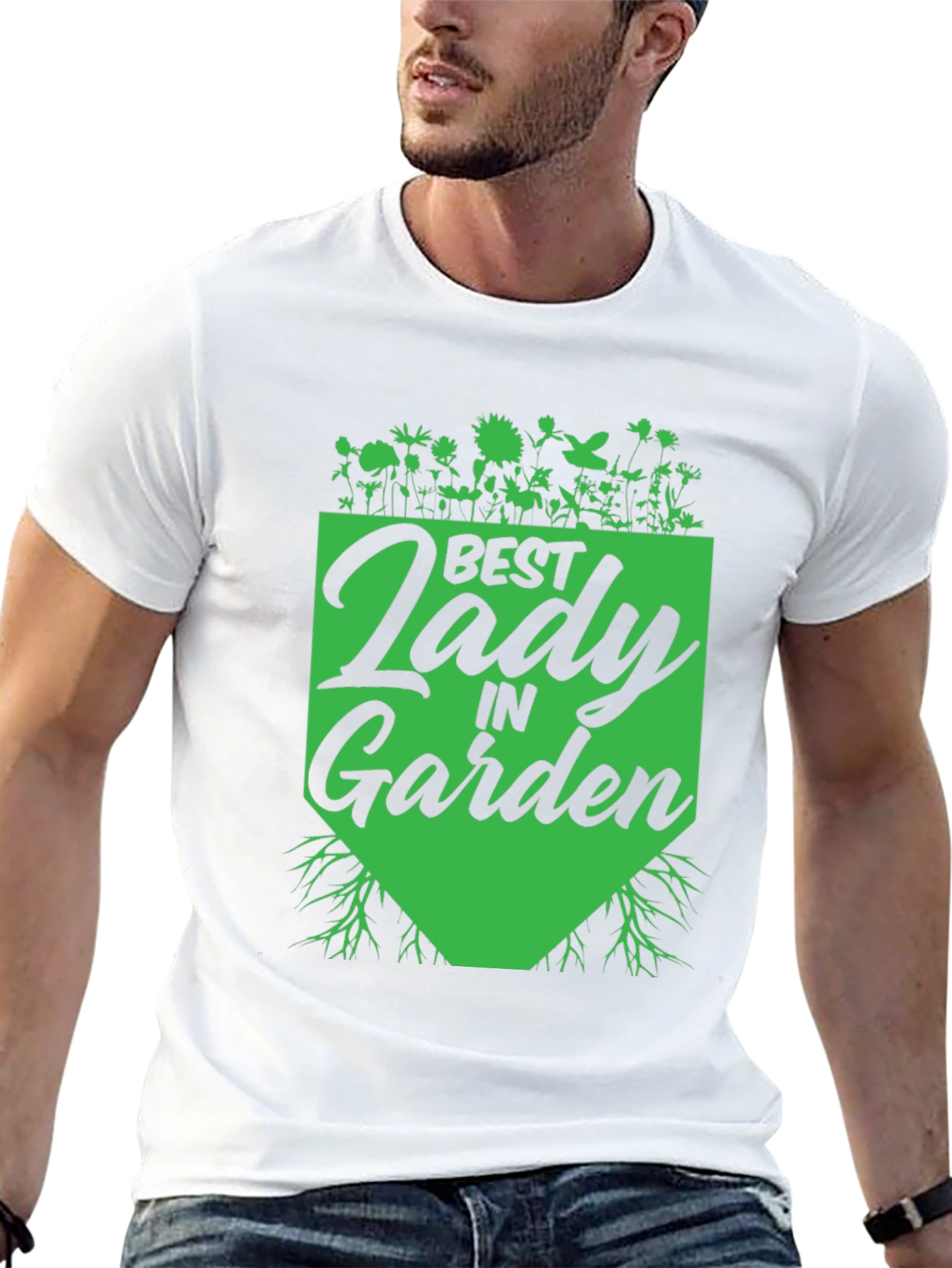Black Best Lady in Garden T-Shirt - Gardener Gift view 13