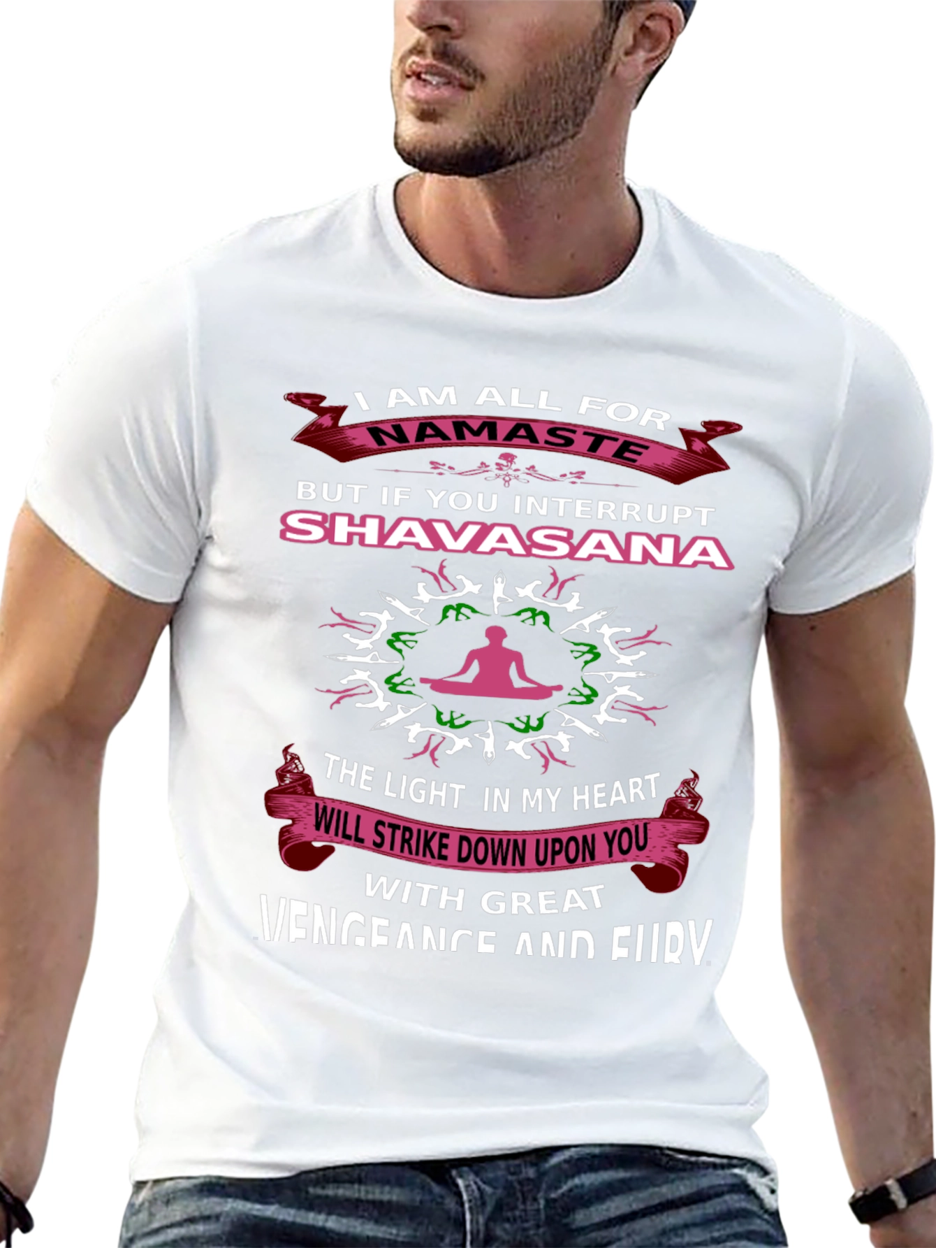 Black Namaste Shavasana Graphic T-Shirt view 13