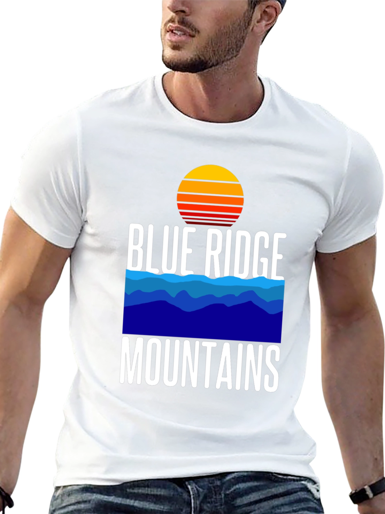 Black Blue Ridge Mountains Graphic Tee view 13