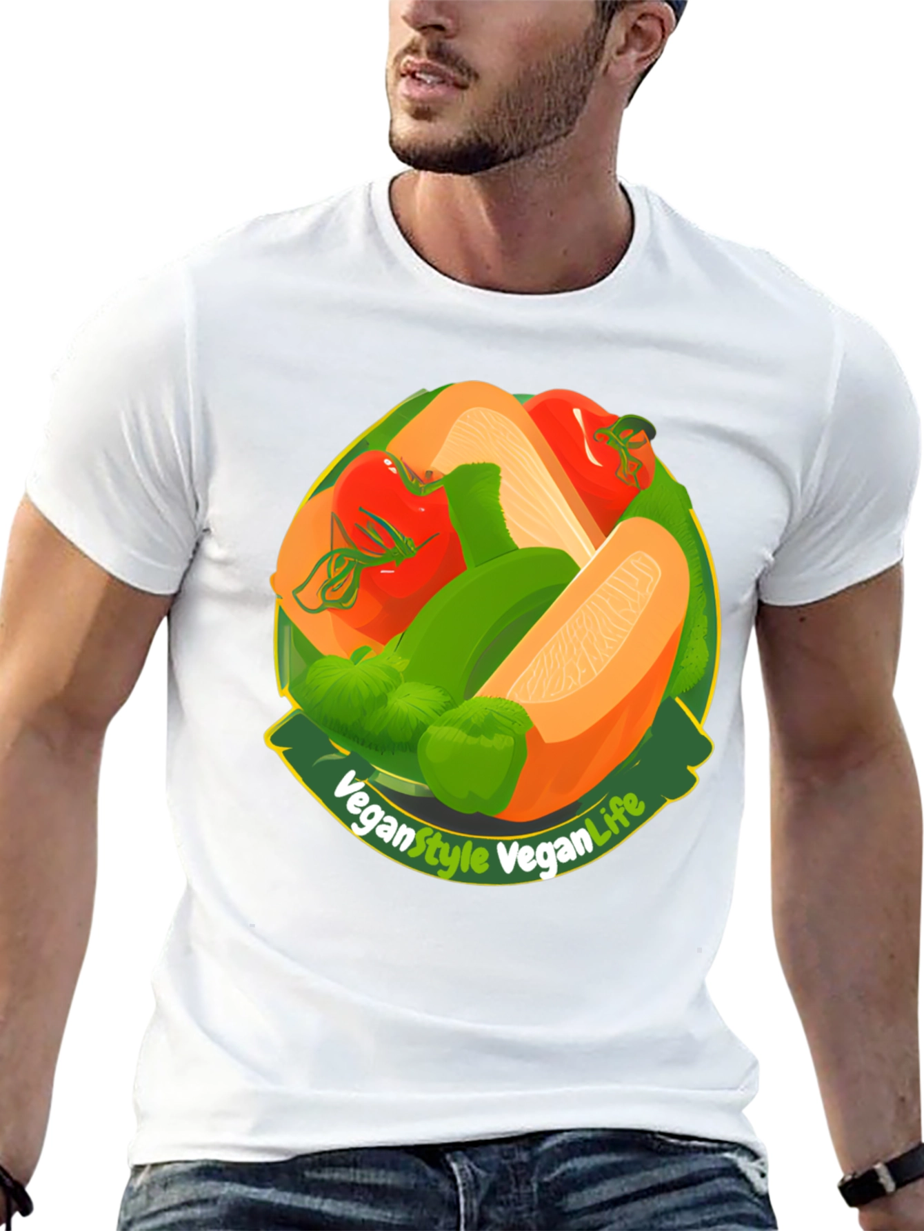 Black Vegan Style Vegan Life T-Shirt view 13