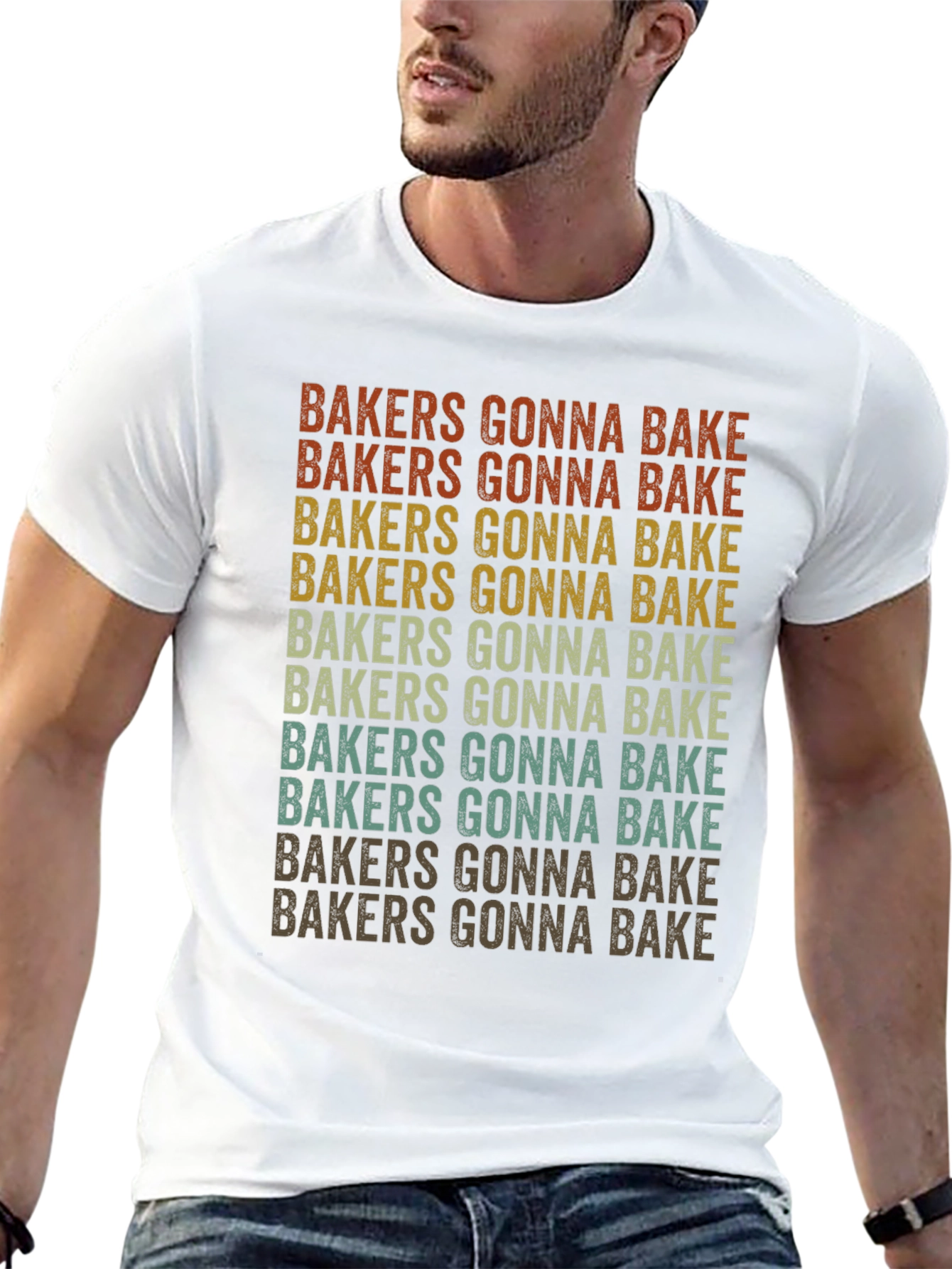 Black Bakers Gonna Bake Retro Graphic Tee view 13