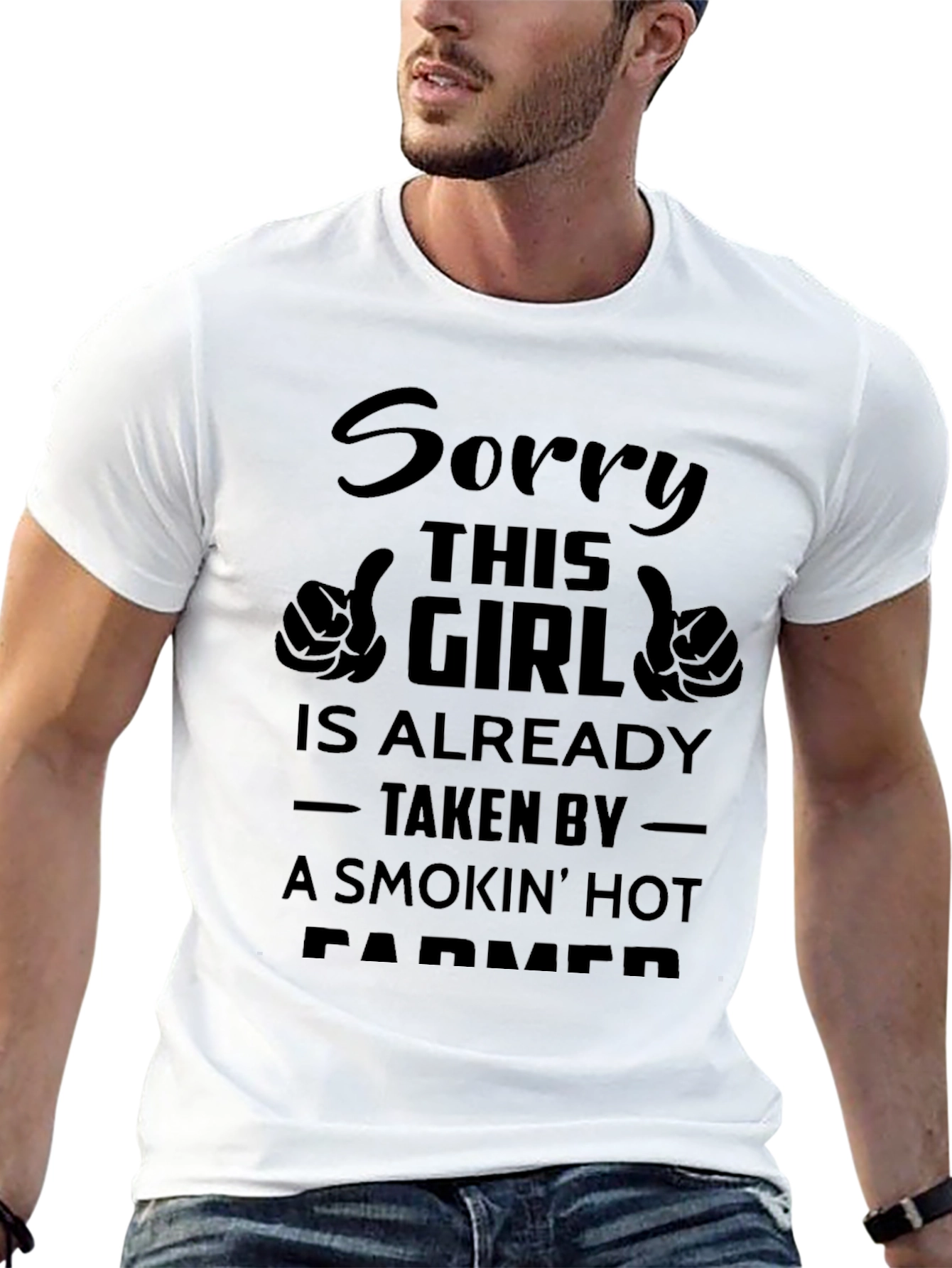 Black Smokin' Hot Farmer Graphic T-Shirt view 13