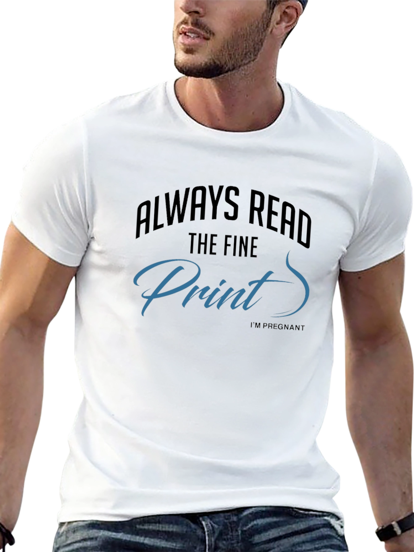 Black Always Read The Fine Print T-Shirt view 13