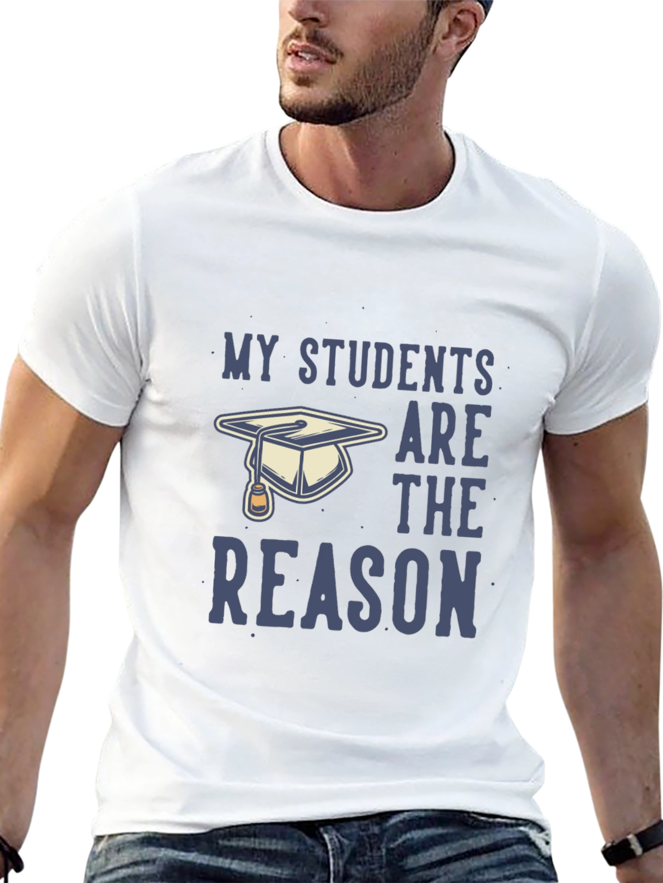 Black My Students Are The Reason T-Shirt - Teacher Gift view 13