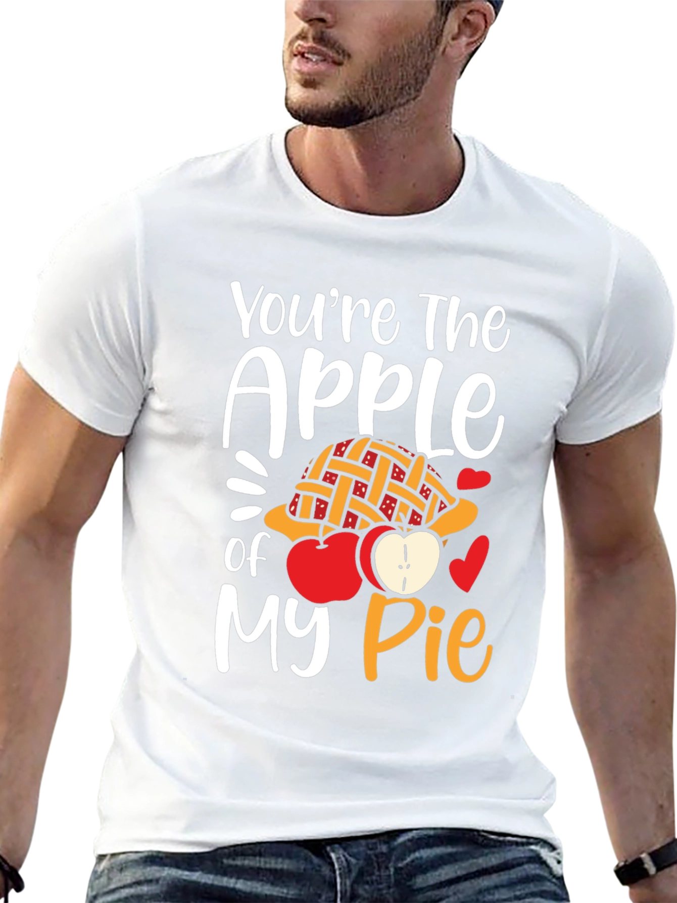 Black You're the Apple of My Pie Graphic T-Shirt view 13