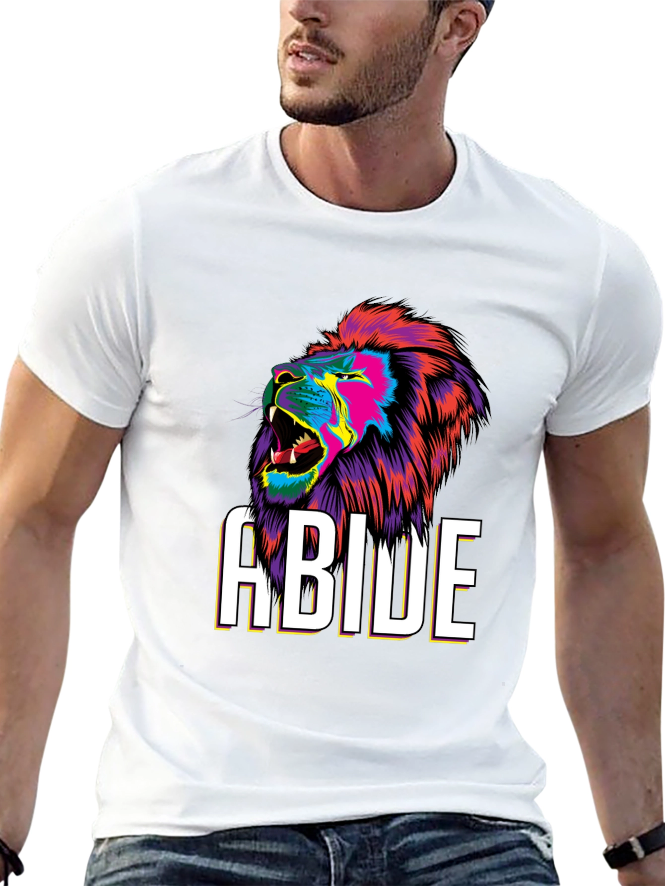 Black Abide Lion Graphic Tee - Bold Style view 13