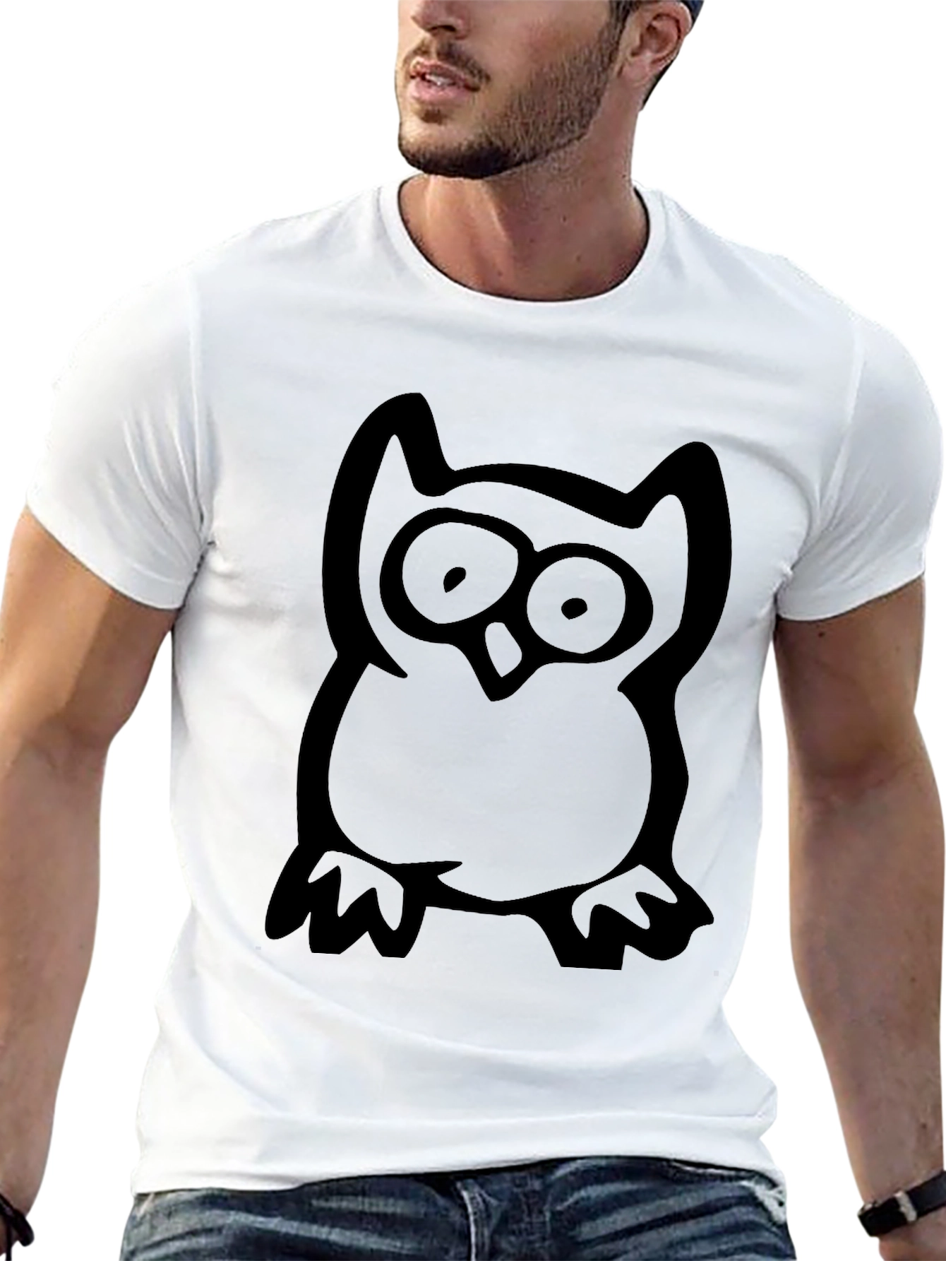 Black Black Owl Graphic Tee - Men's view 13