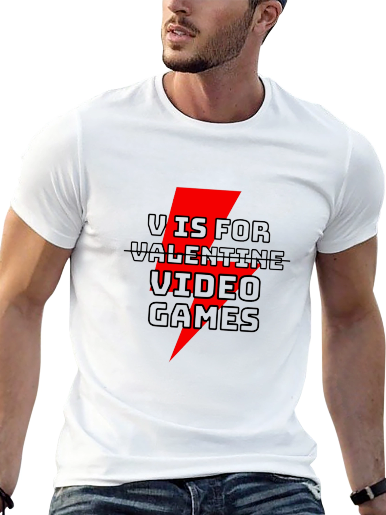 Black Valentine Video Games Graphic Tee view 13