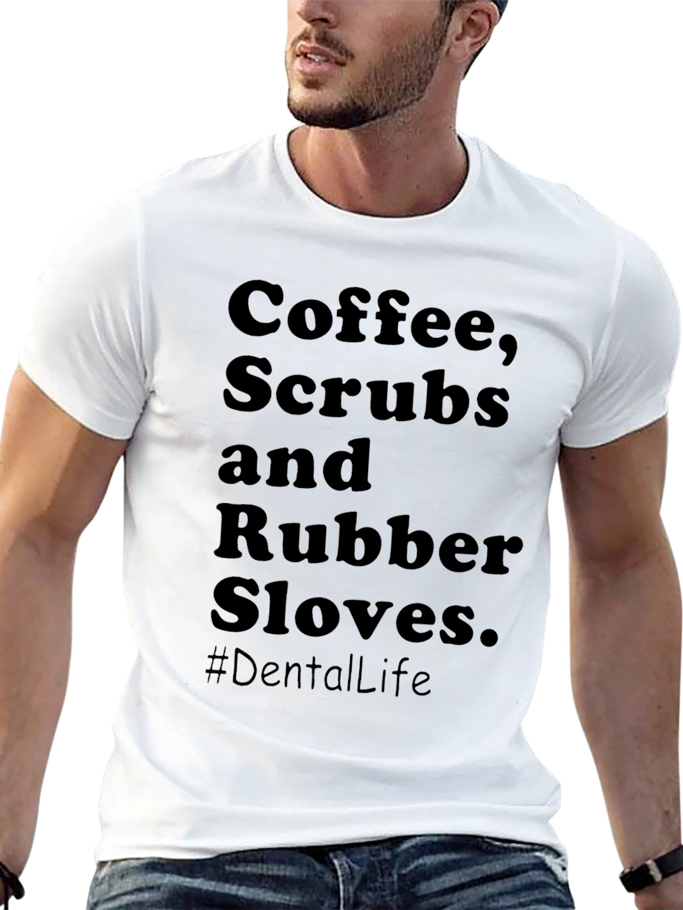 Black Coffee Scrubs & Rubber Gloves T-Shirt view 13