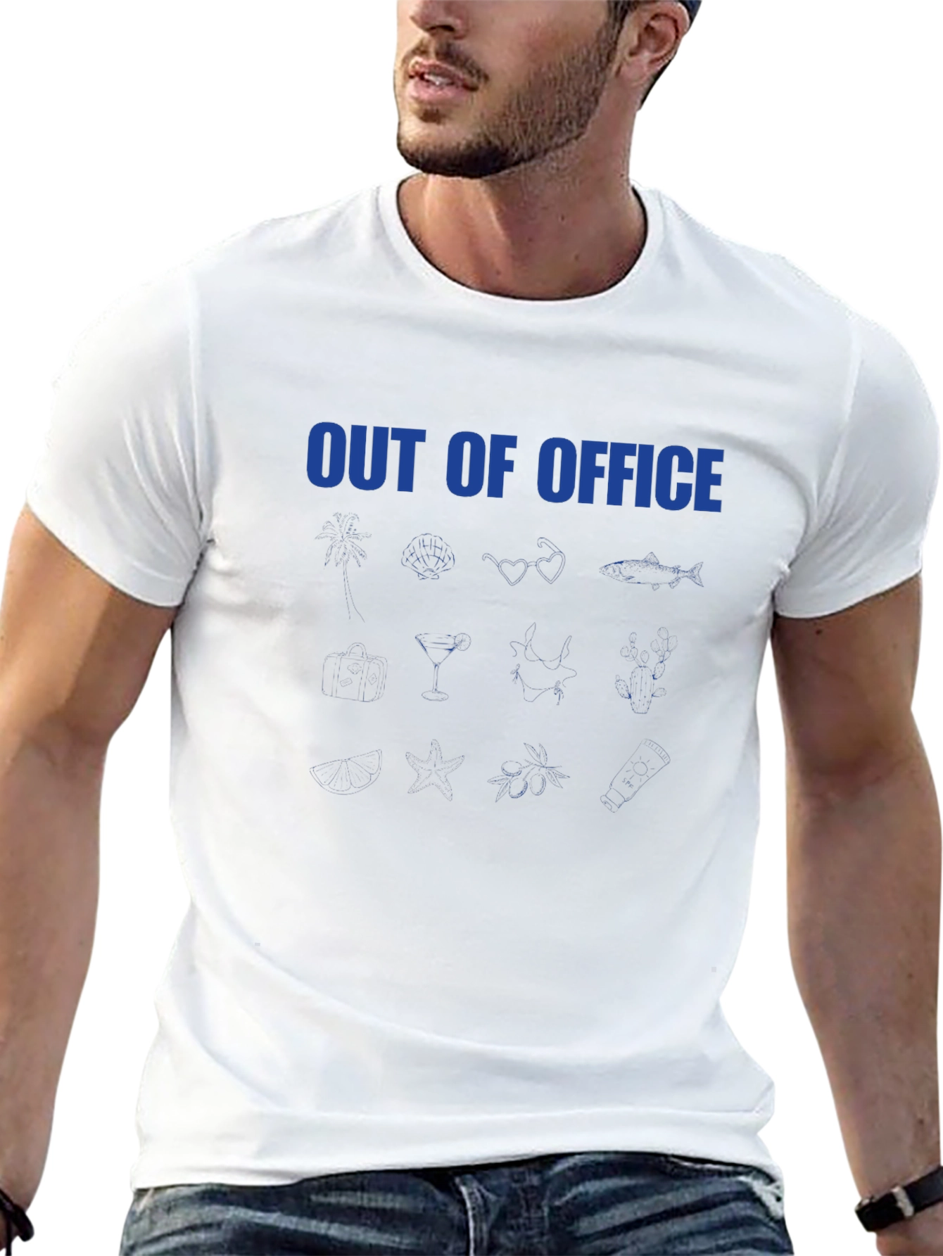 Black Out of Office Black T-Shirt view 13