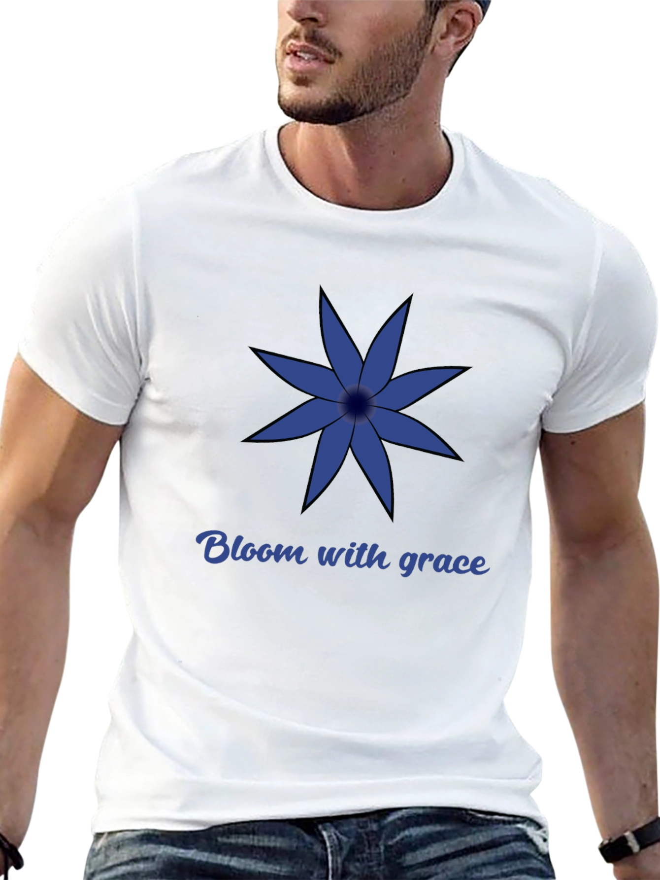 Black Bloom With Grace T-Shirt view 13