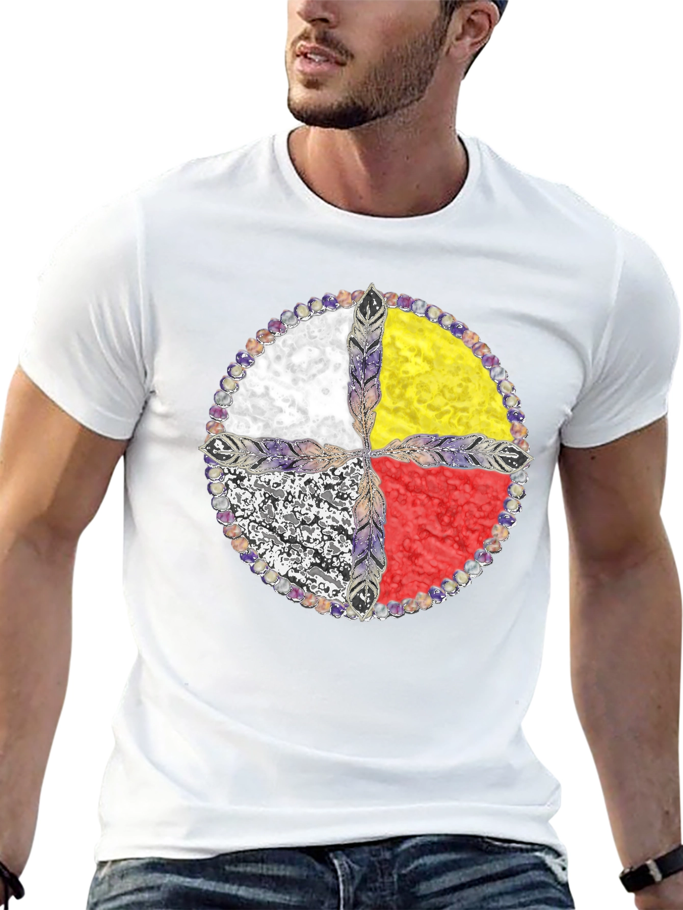 Medicine Wheel T-Shirt - Native American Design - 13
