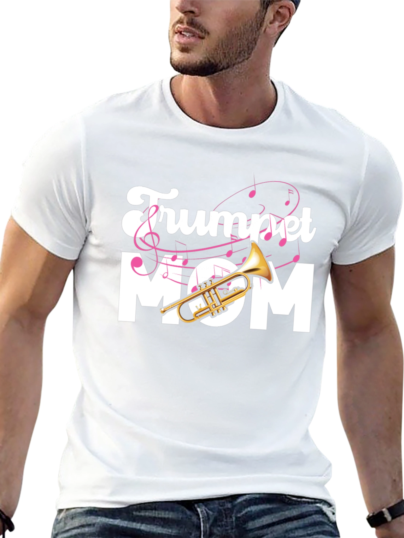 Black Trumpet Mom Graphic Tee view 13