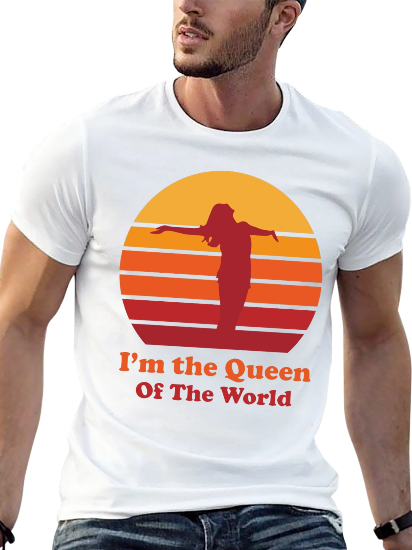 Black I'm The Queen Of The World T-Shirt view 13