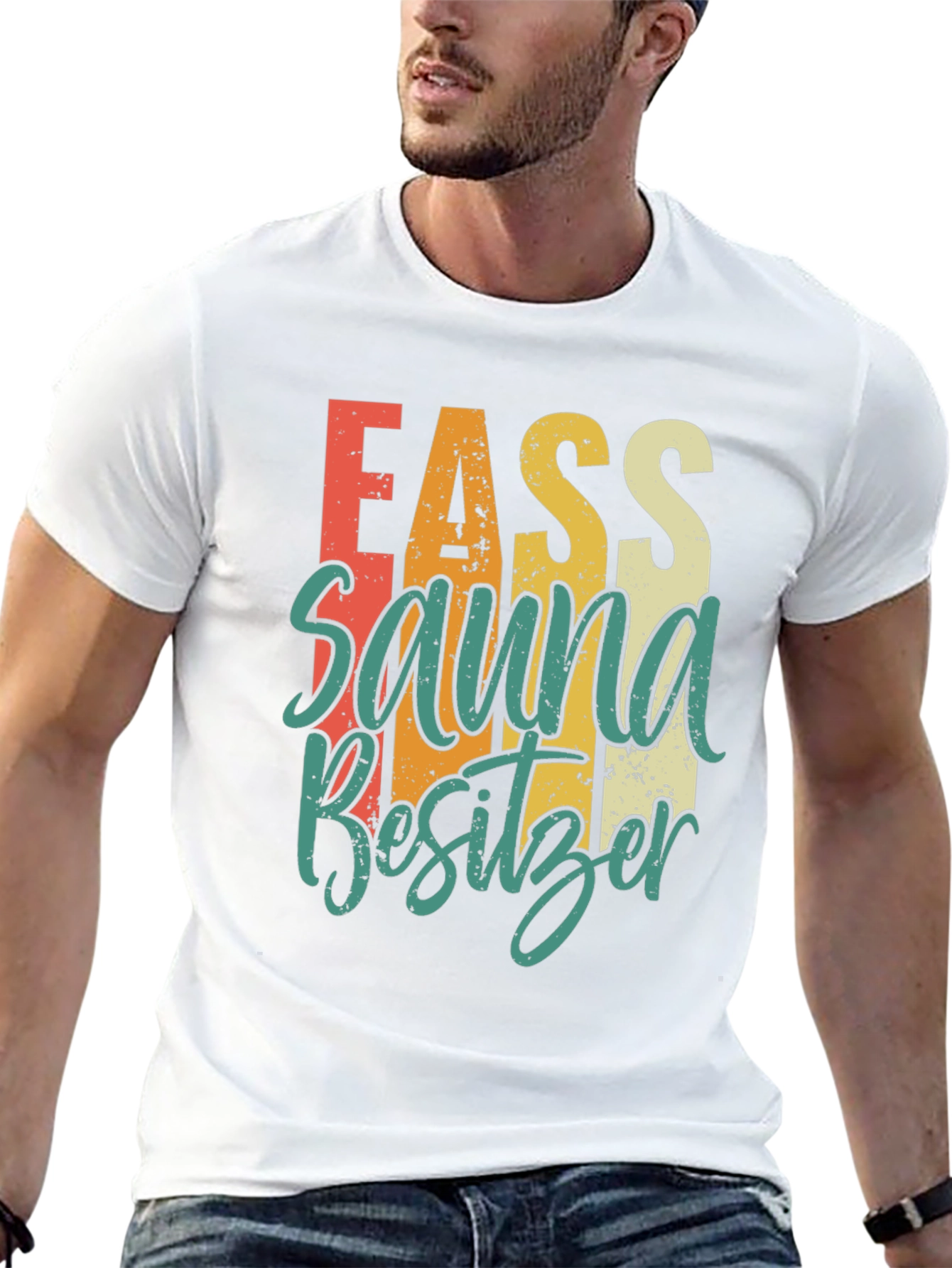 Black Fass Sauna Besitzer T-Shirt view 13