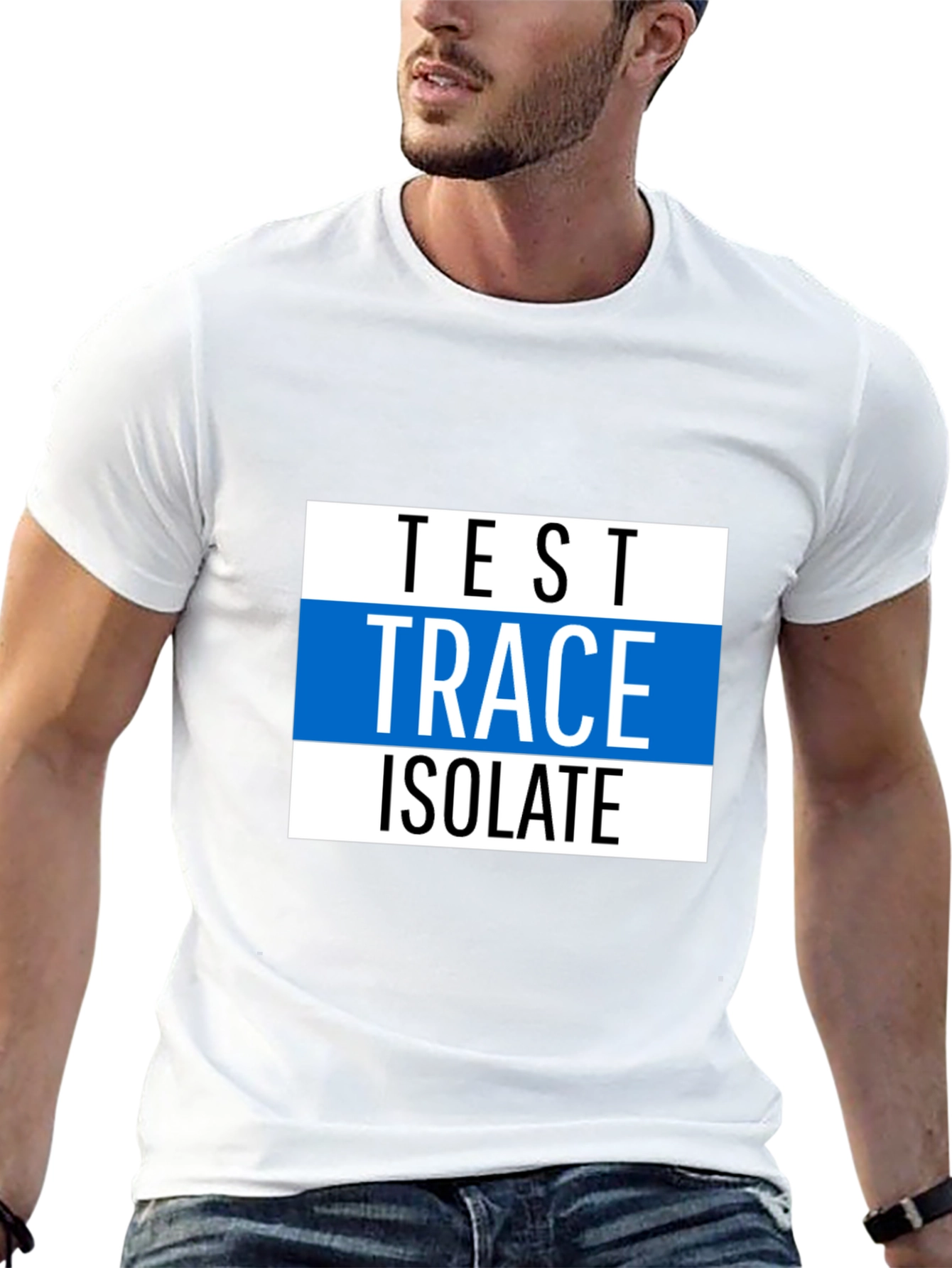 Black Test Trace Isolate Graphic Tee view 13