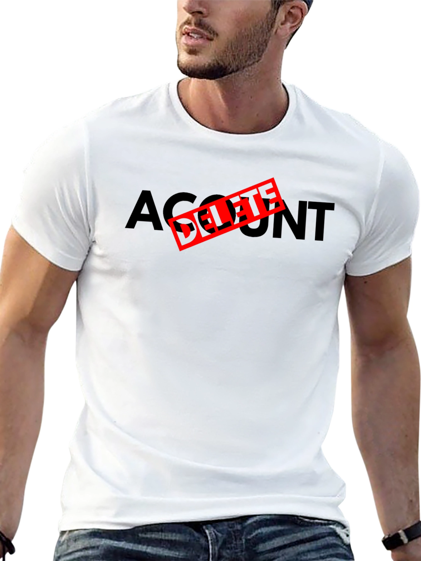 Black Account Delete Black T-Shirt - Anti Social view 13