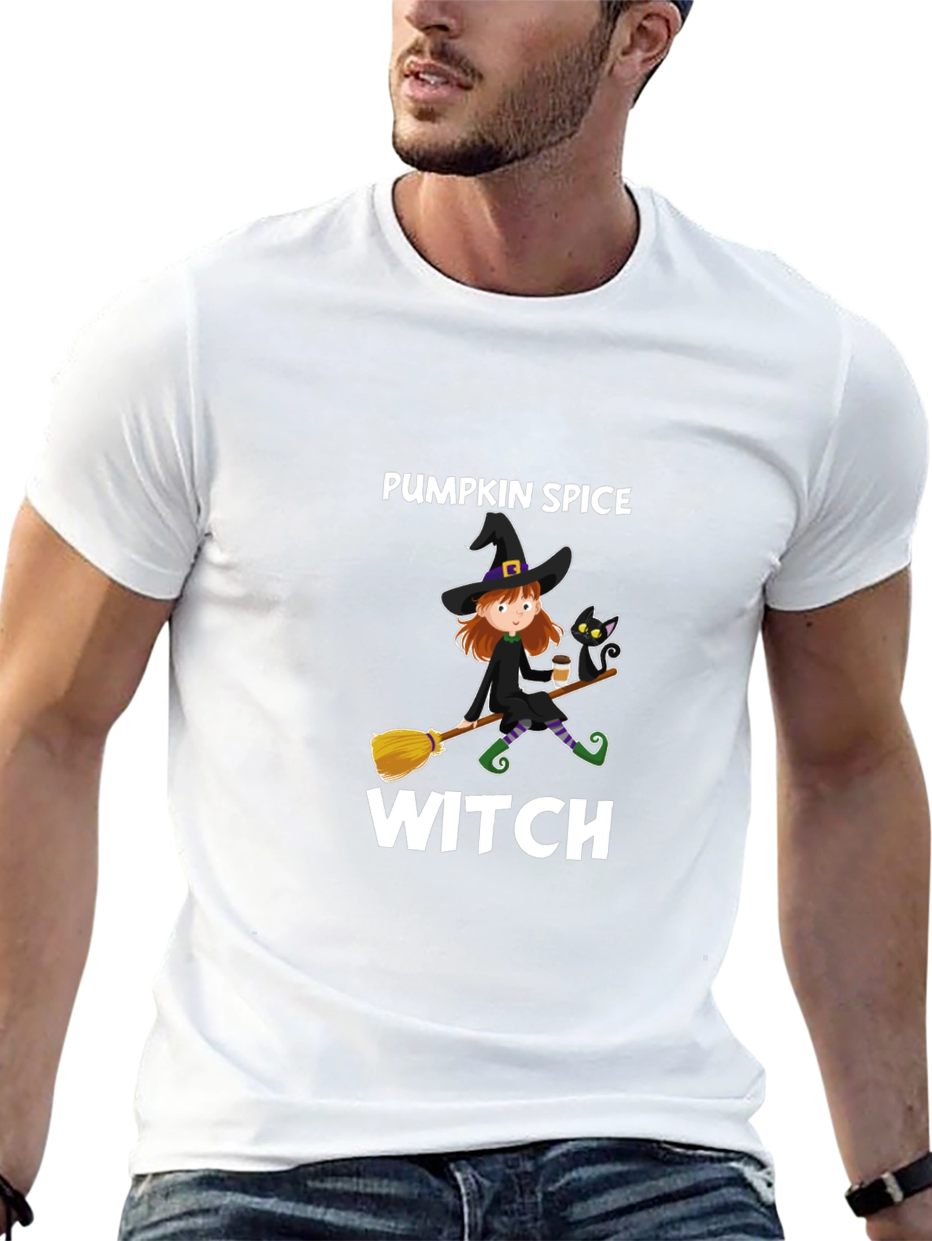 Black Pumpkin Spice Witch T-Shirt view 13
