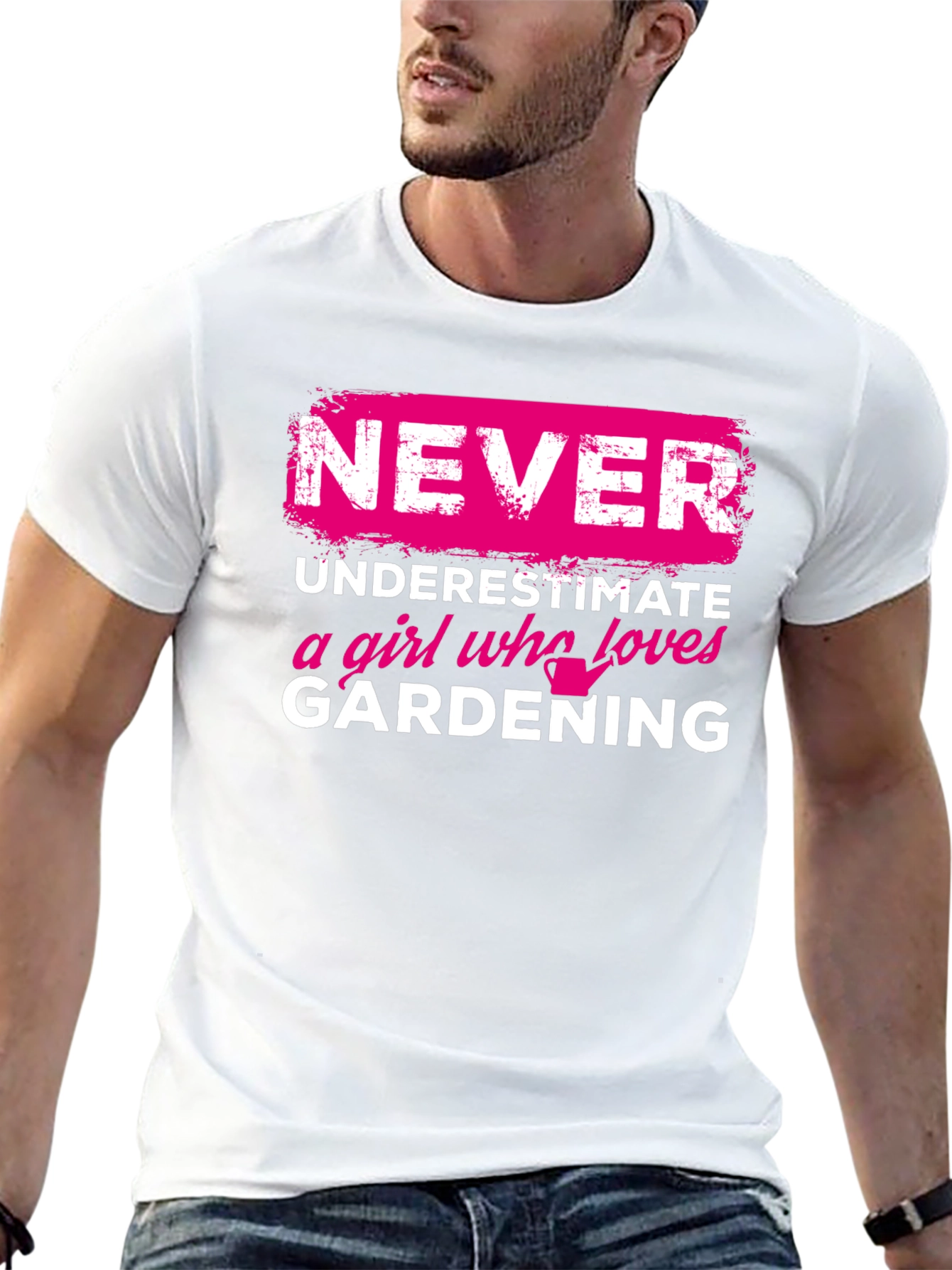 Black Gardening Girl T-Shirt: Never Underestimate view 13