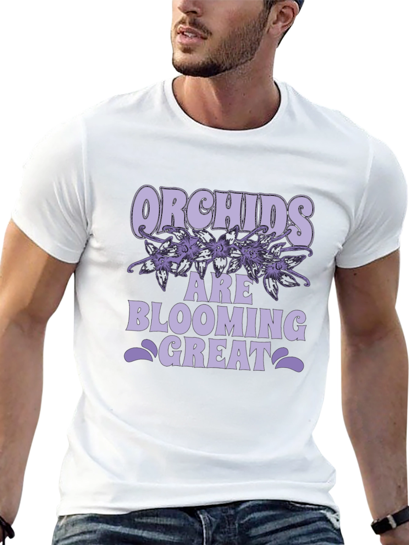 Black Orchids Are Blooming Great T-Shirt view 13