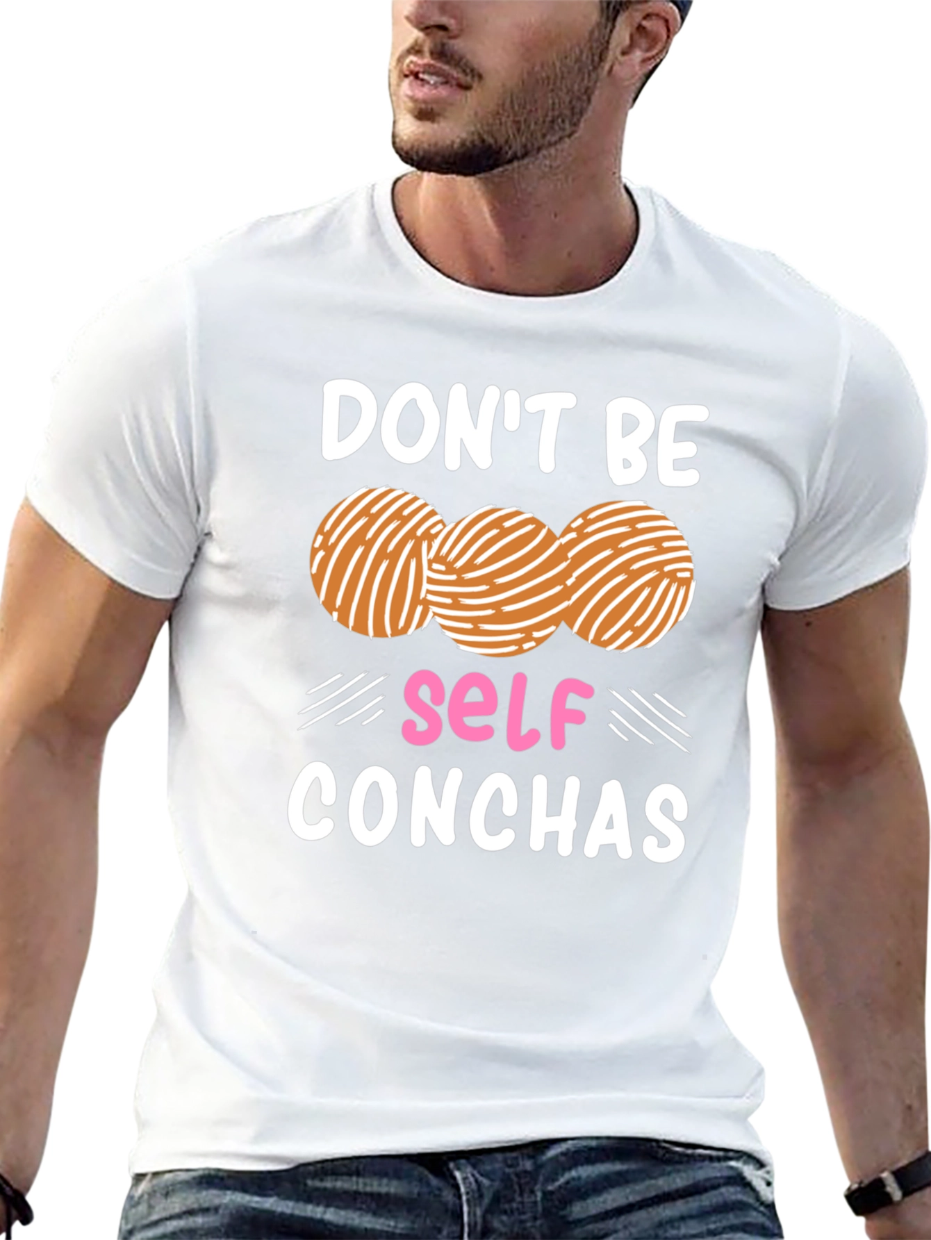 Black Don't Be Self Conchas Graphic T-Shirt view 13