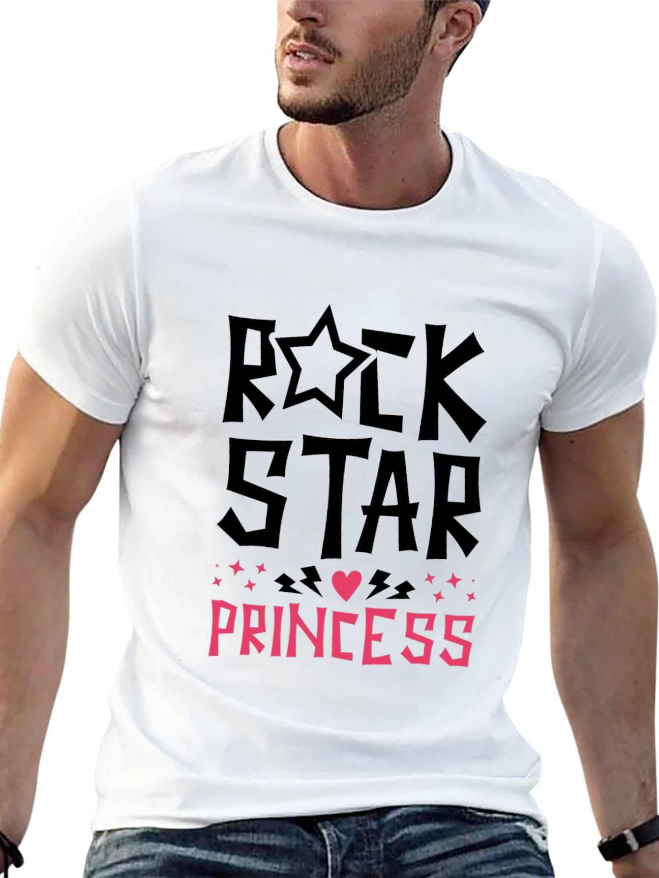 Black Rock Star Princess T-Shirt - Black Graphic Tee view 13