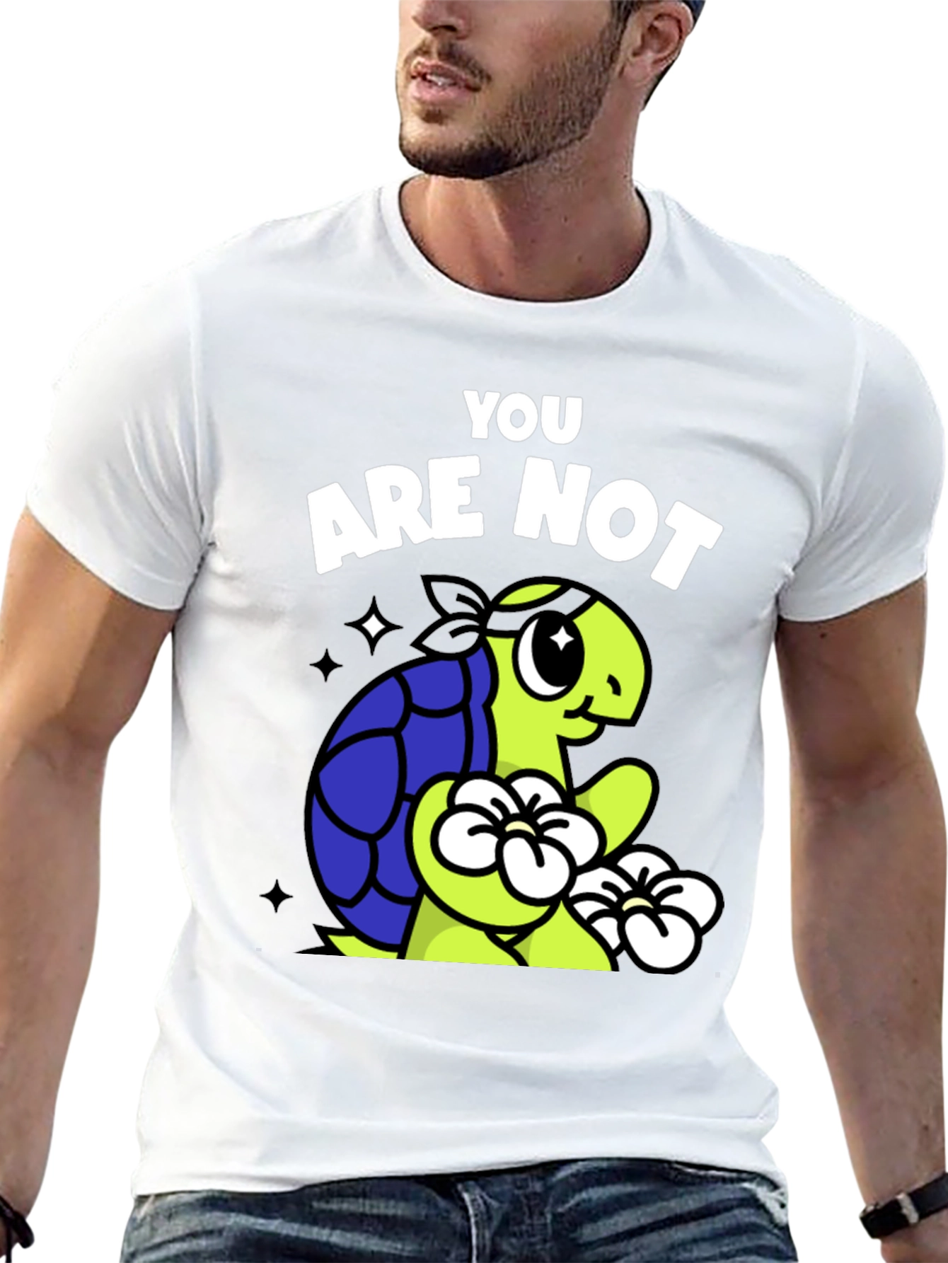 Black You Are Not Ninja Turtle T-Shirt - Funny Cartoon Tee view 13