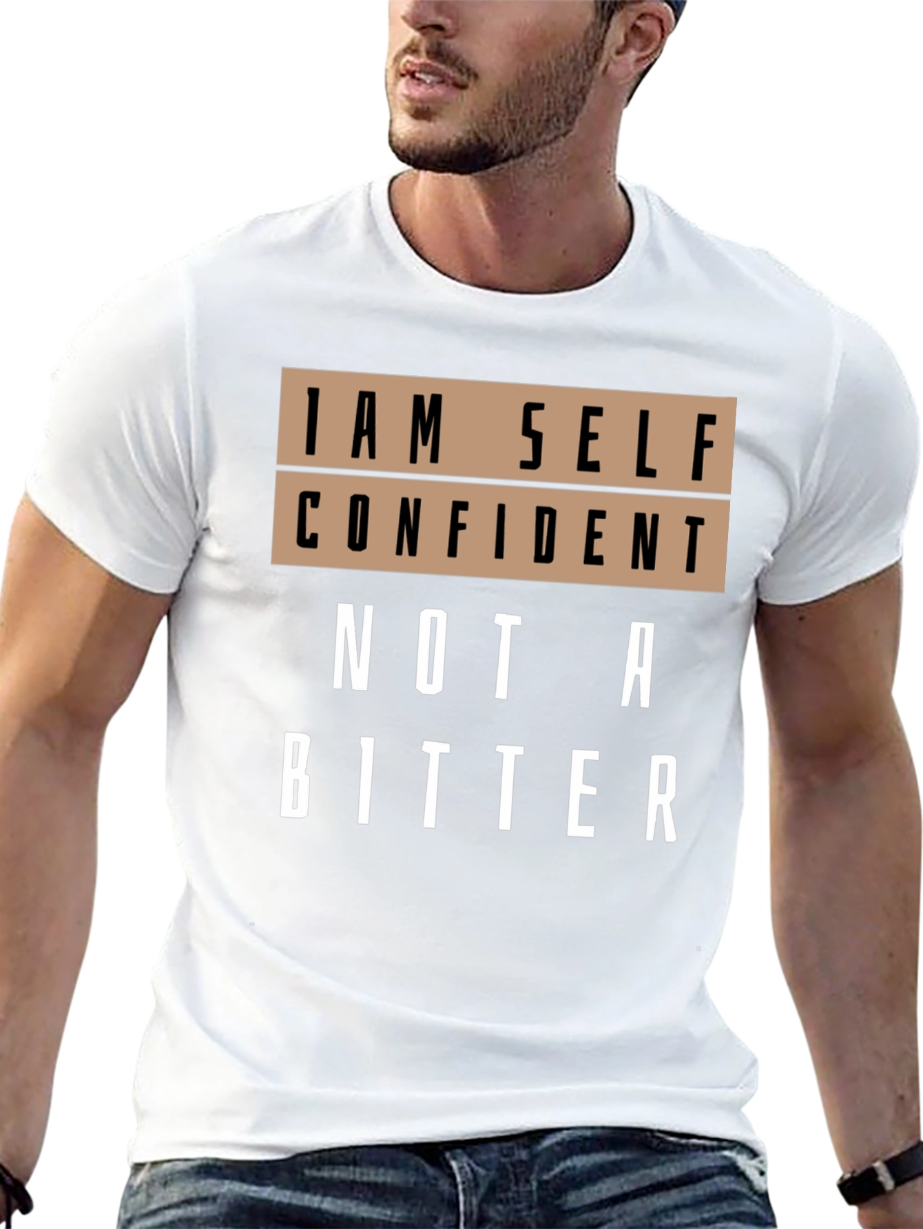 Black Self Confident Graphic T-Shirt - Black view 13