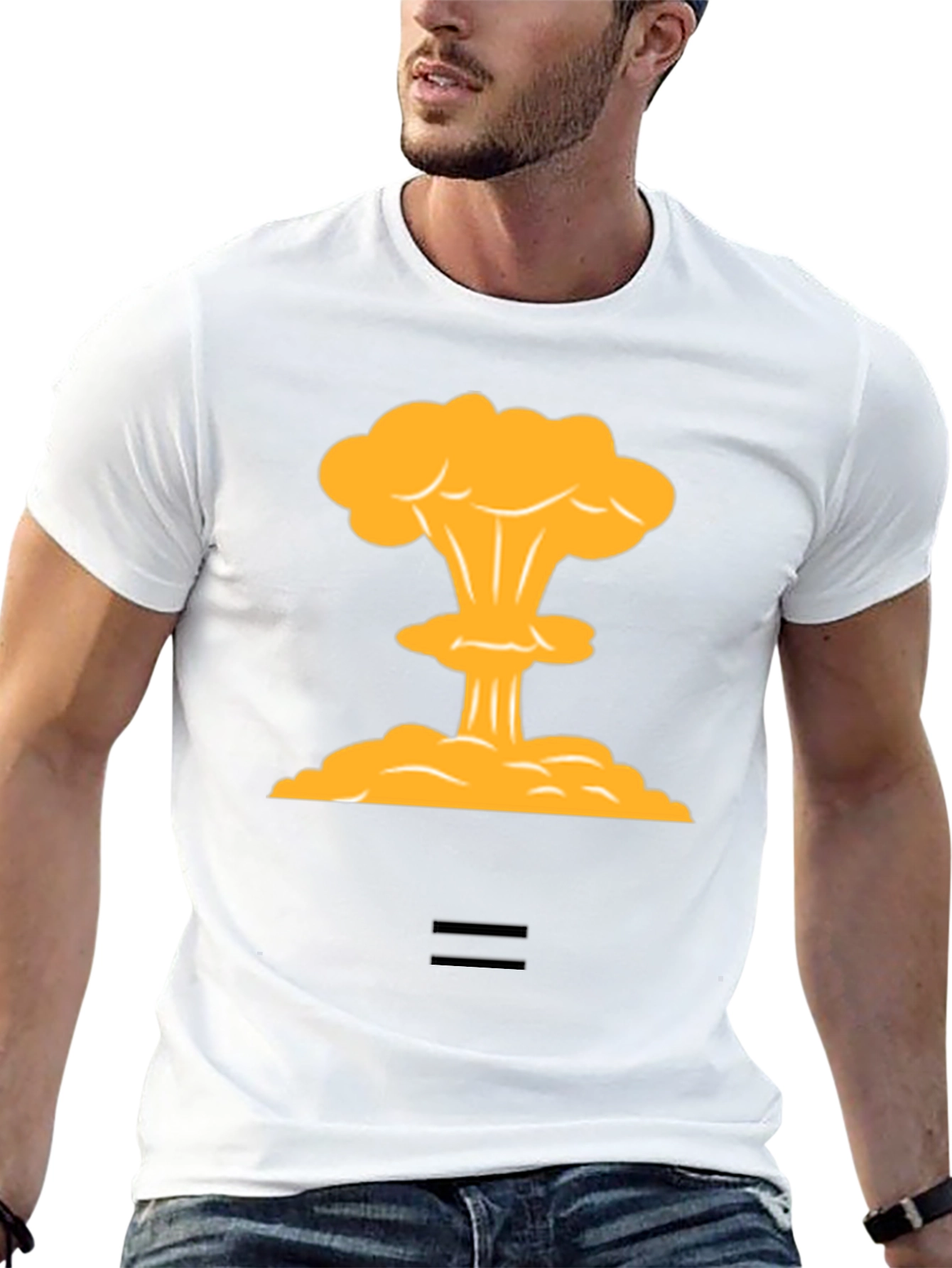 Black Atomic Blast Tee - Statement Graphic T-Shirt view 13