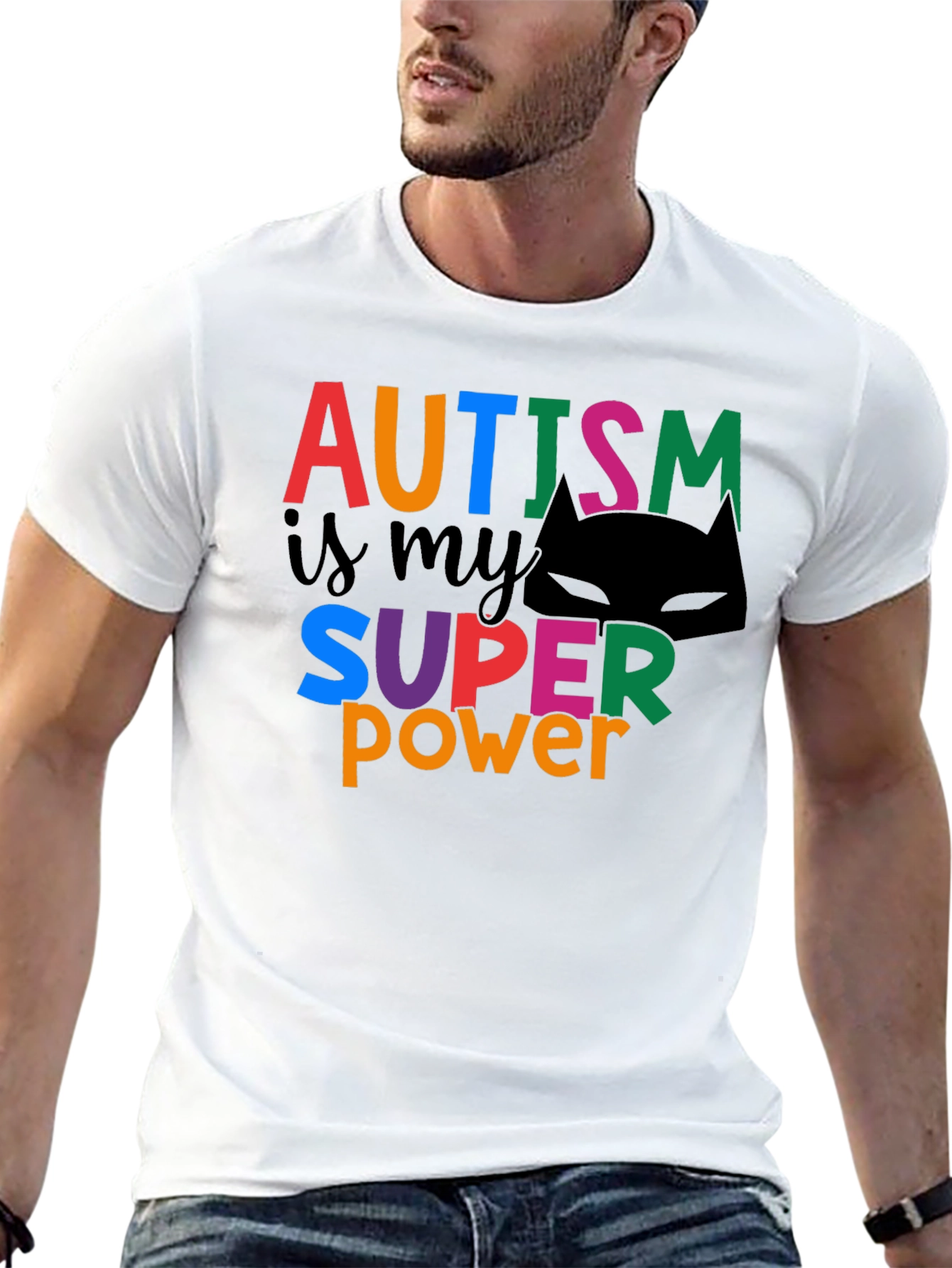 Black Autism is My Superpower T-Shirt - Black view 13