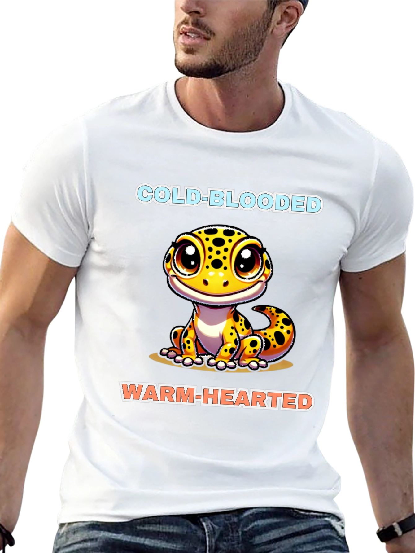 Cold-Blooded Warm-Hearted Lizard Graphic Tee - 13