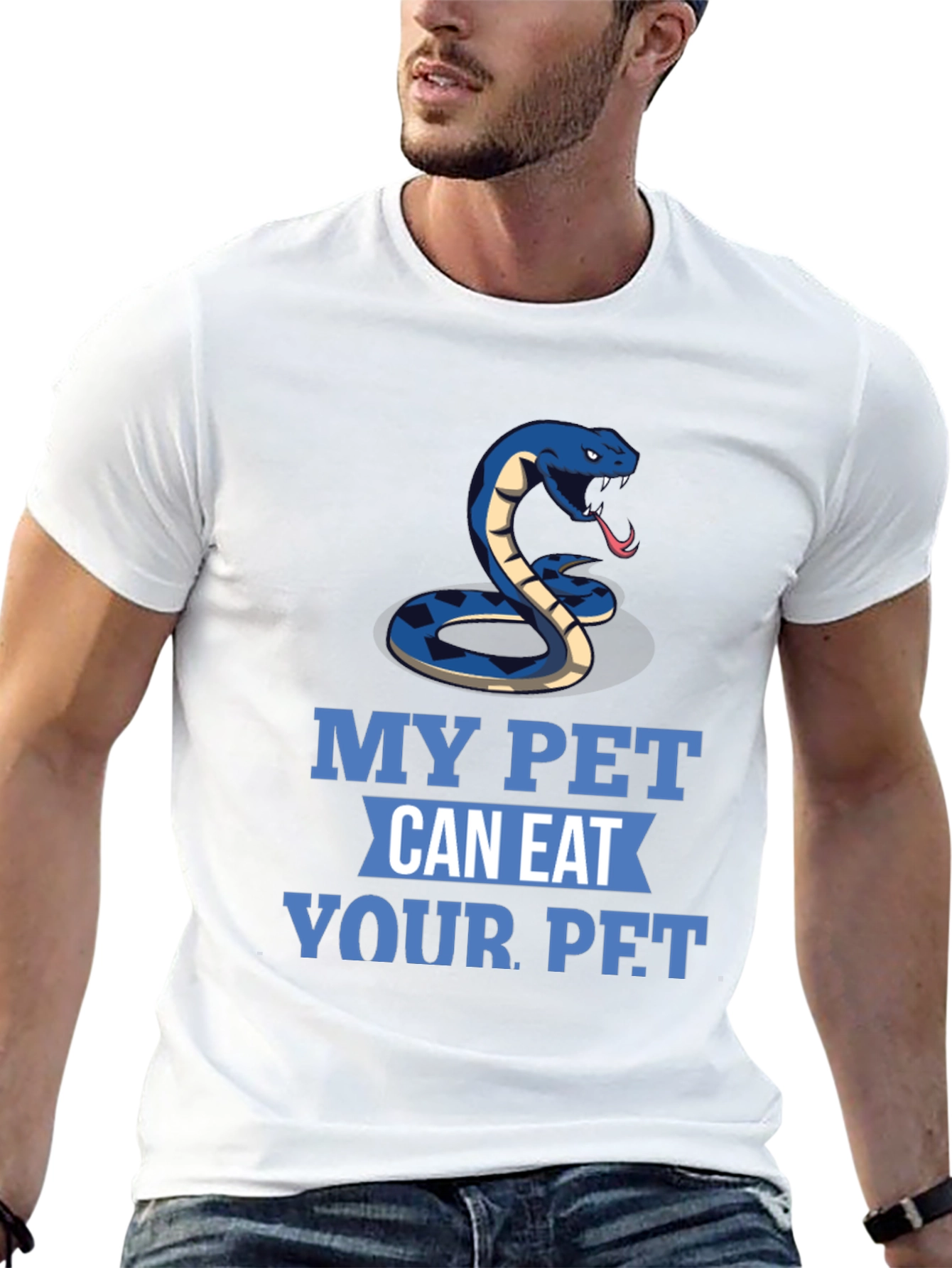 Black My Pet Can Eat Your Pet Snake T-Shirt view 13