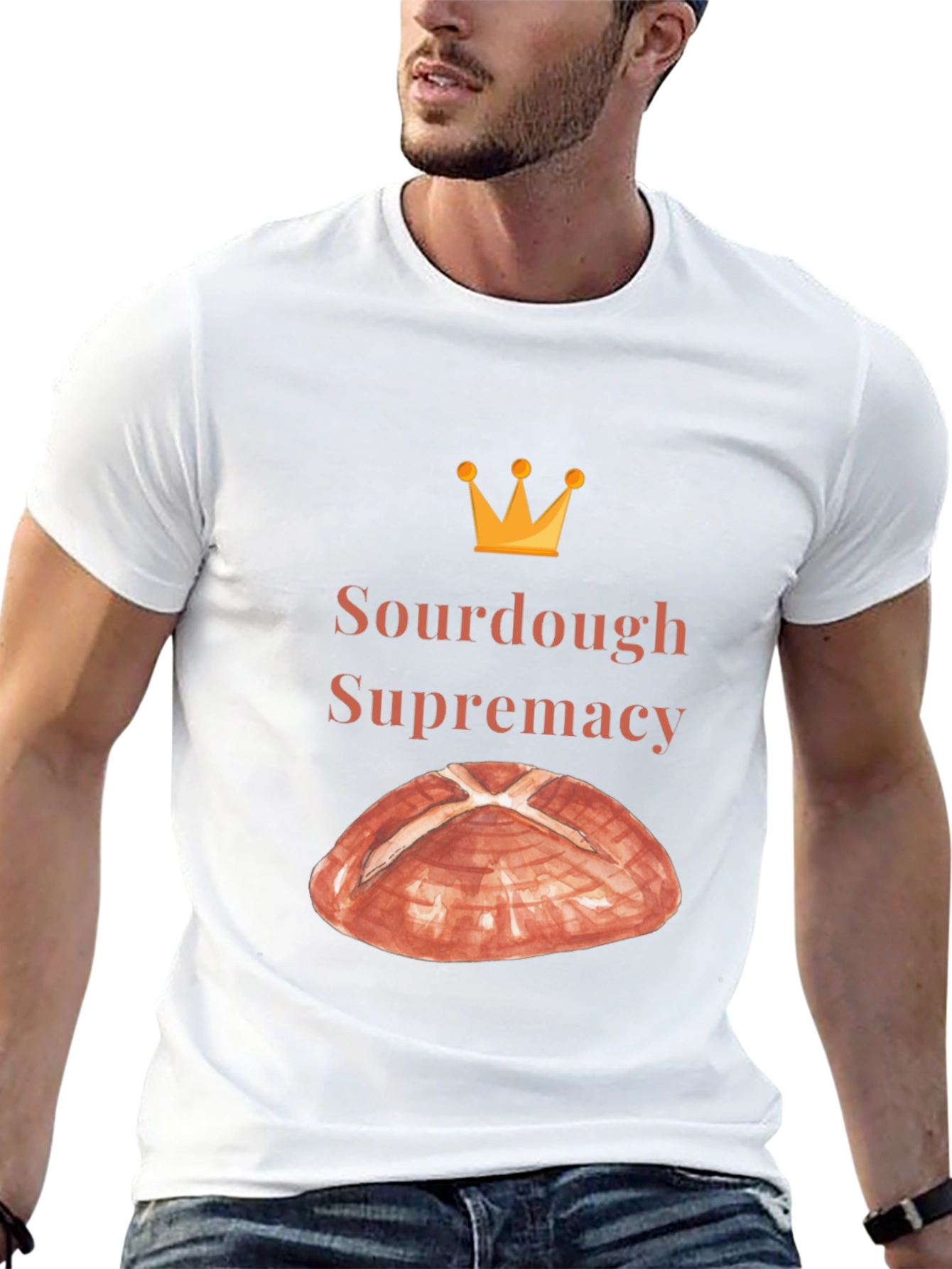 Black Sourdough Supremacy Tee - Bread Lover's T-Shirt view 13