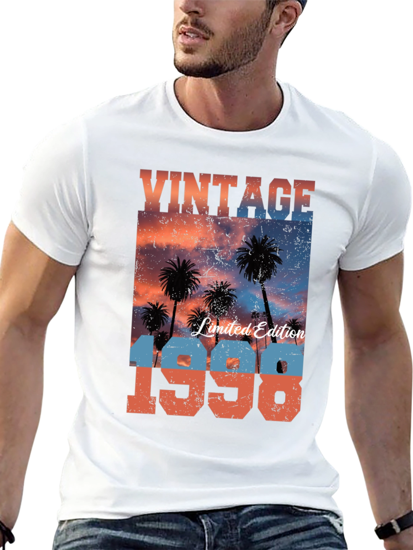 Black Vintage 1998 Palm Tree T-Shirt view 13