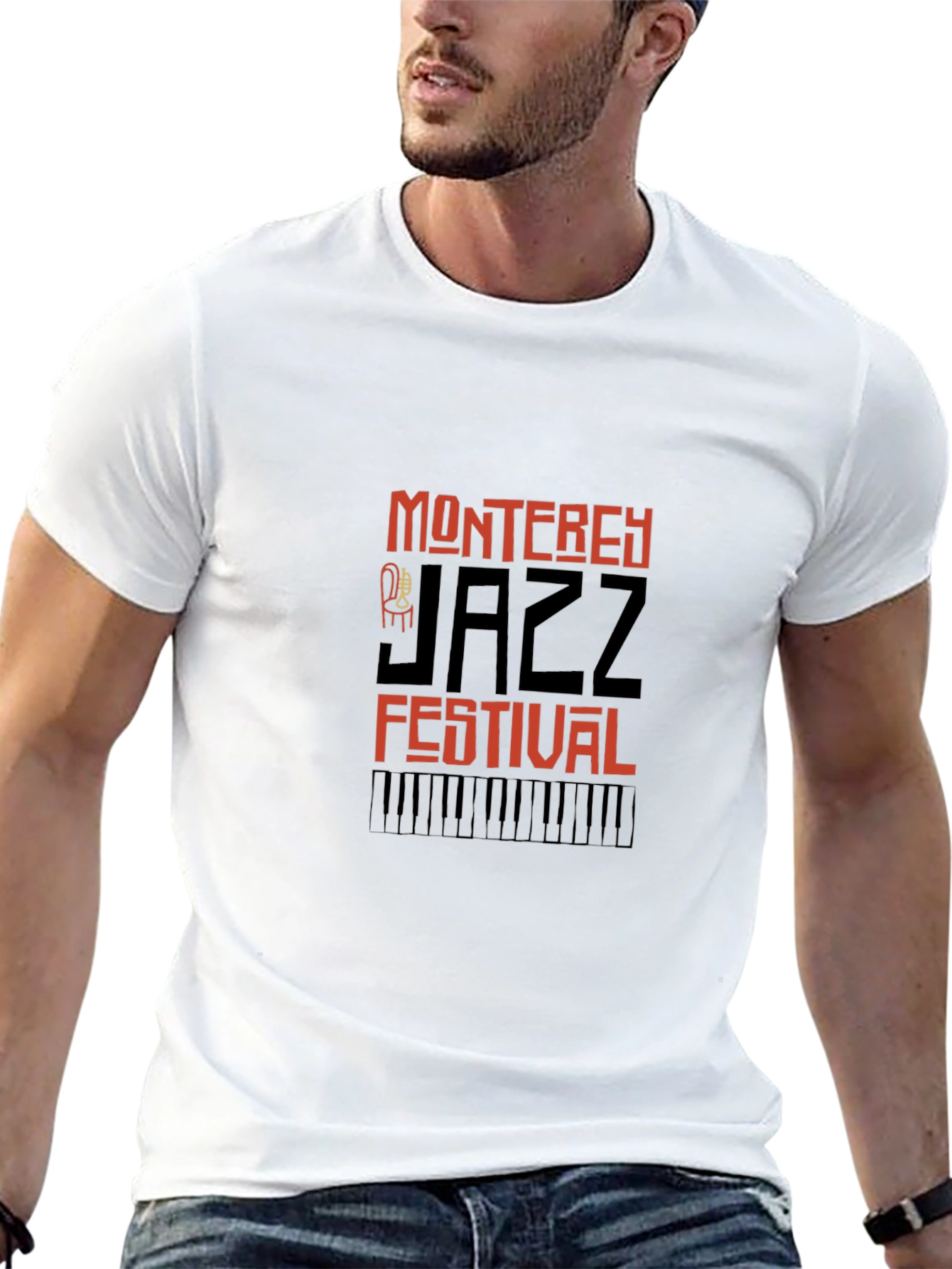 Black Monterey Jazz Festival Graphic T-Shirt view 13