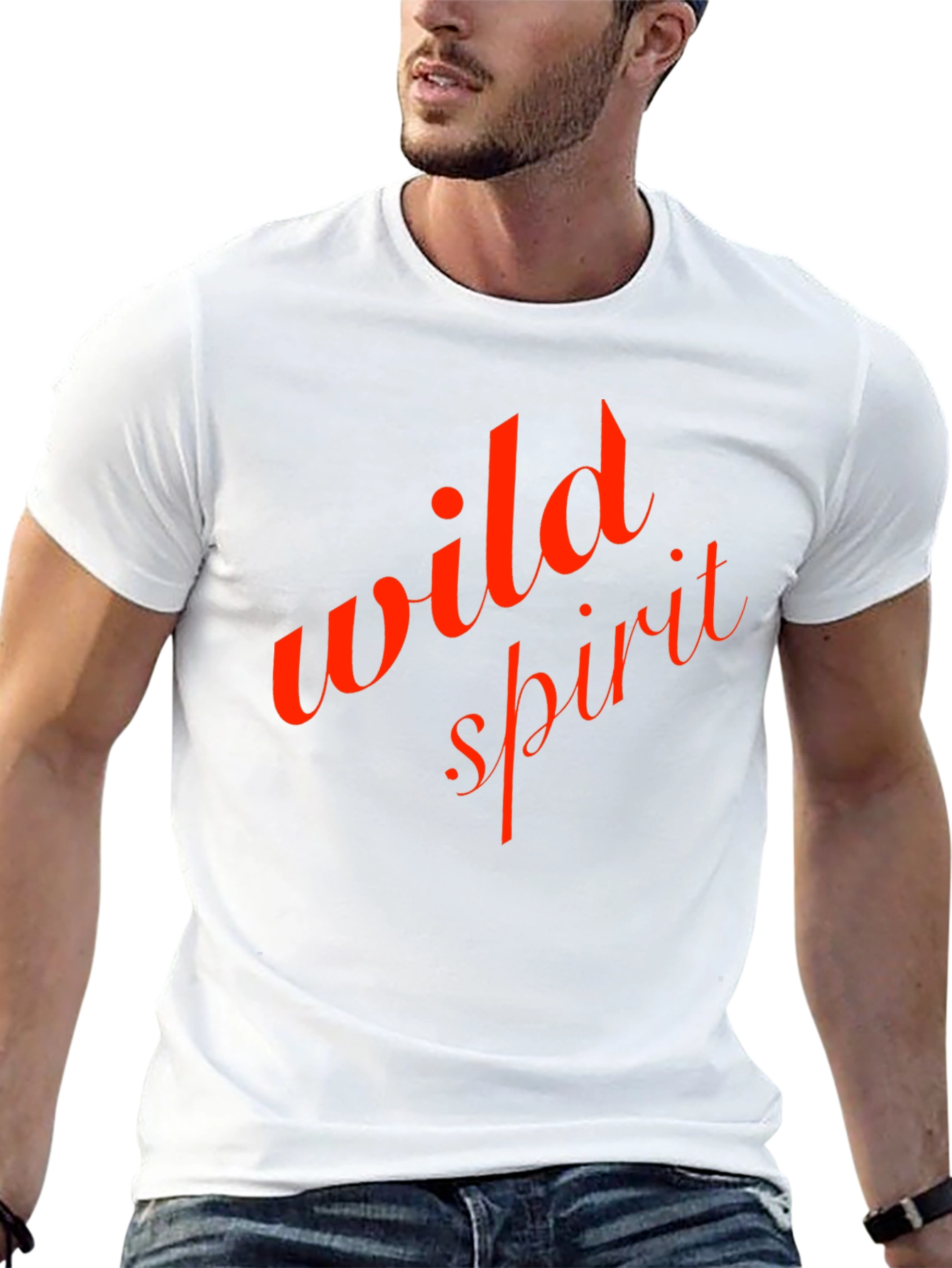 Black Wild Spirit Graphic Tee - Stylish Men's T-Shirt view 13