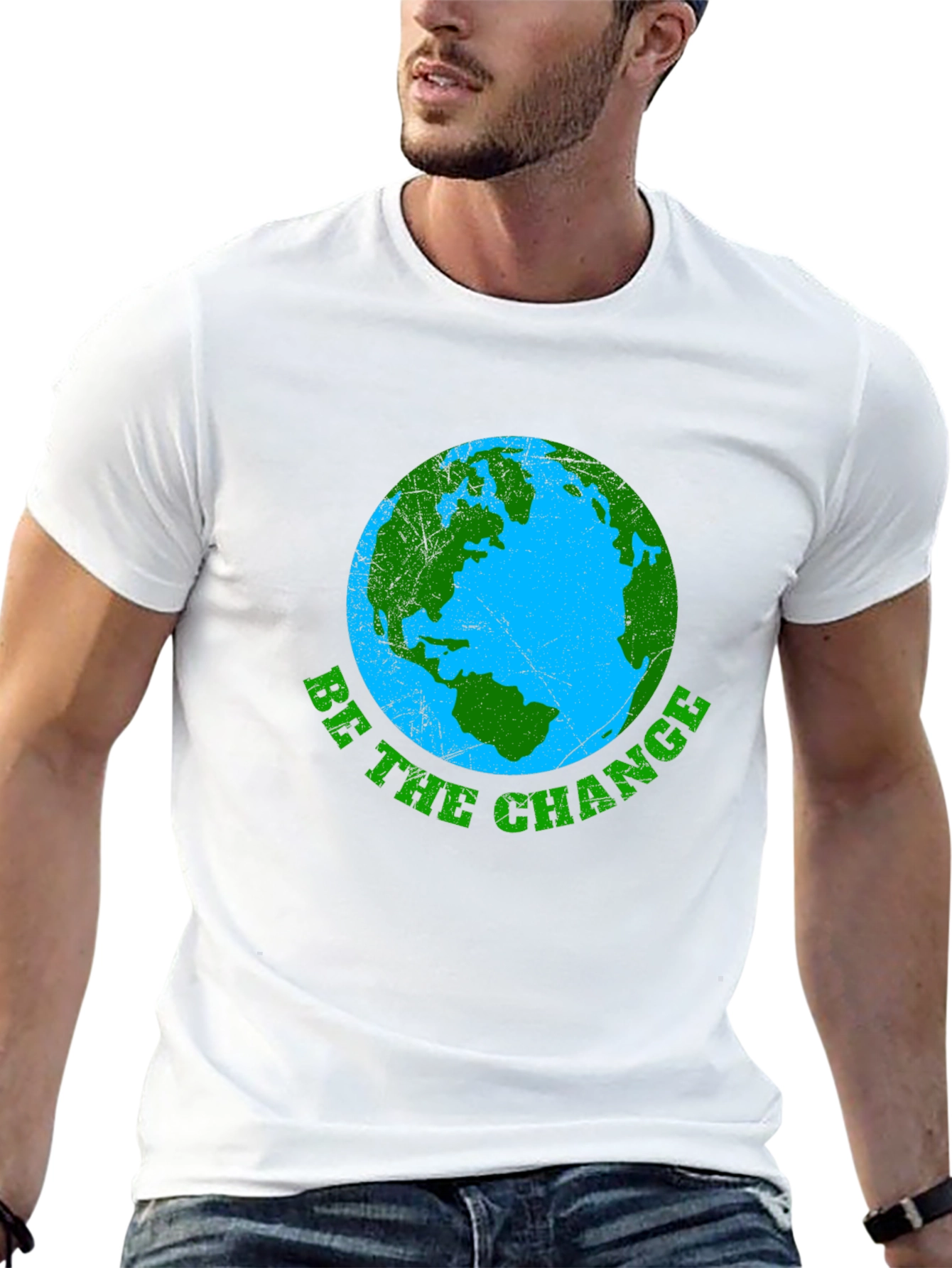 Black Be The Change Earth Graphic Tee view 13
