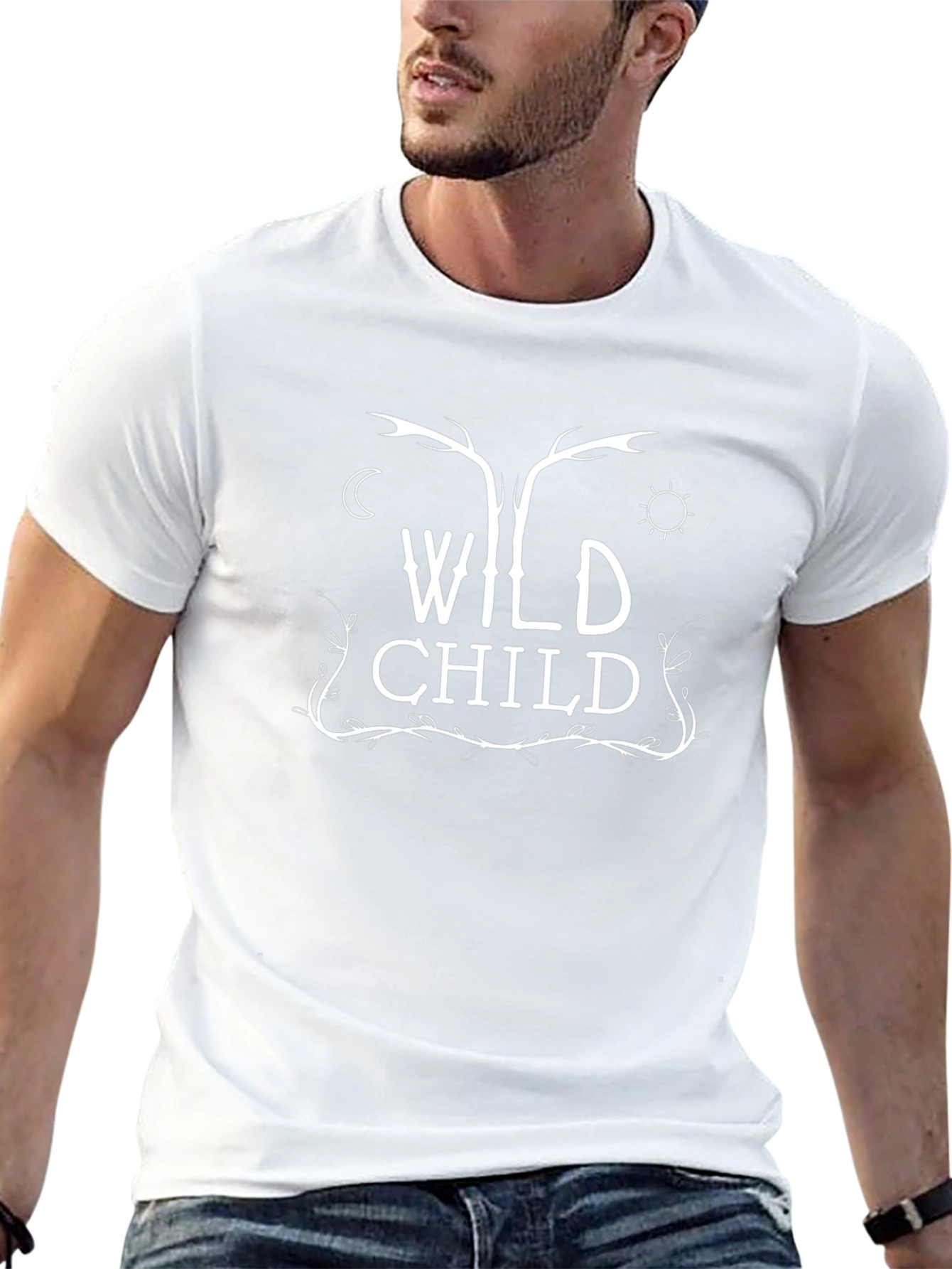 Black Wild Child Graphic Tee - Unique Design view 13