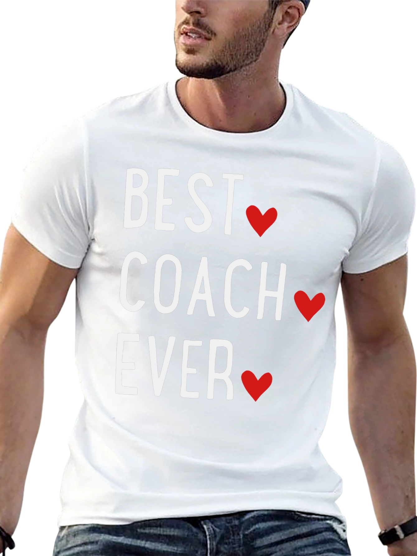 Black Best Coach Ever T-Shirt view 13