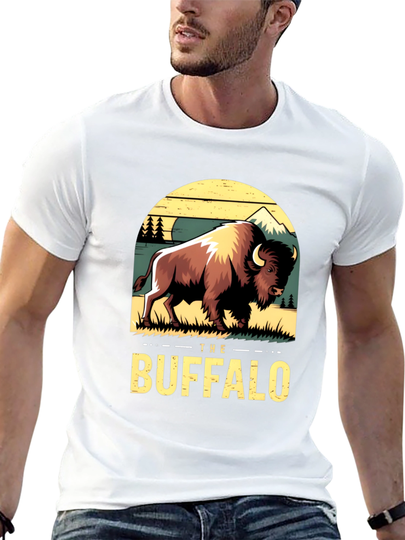 Black The Buffalo Graphic Tee view 13