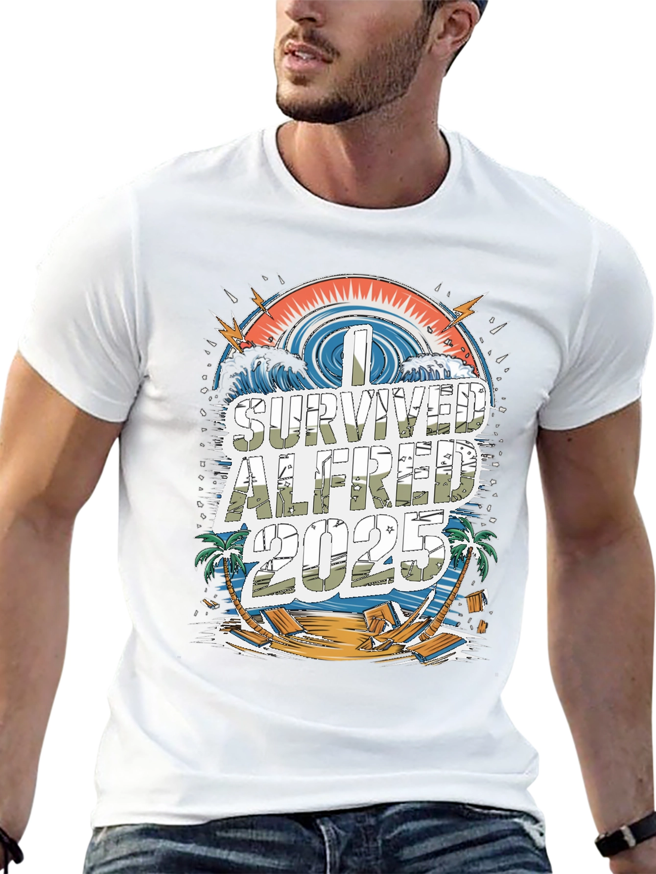 Black I Survived Alfred 2025 Graphic Tee view 13