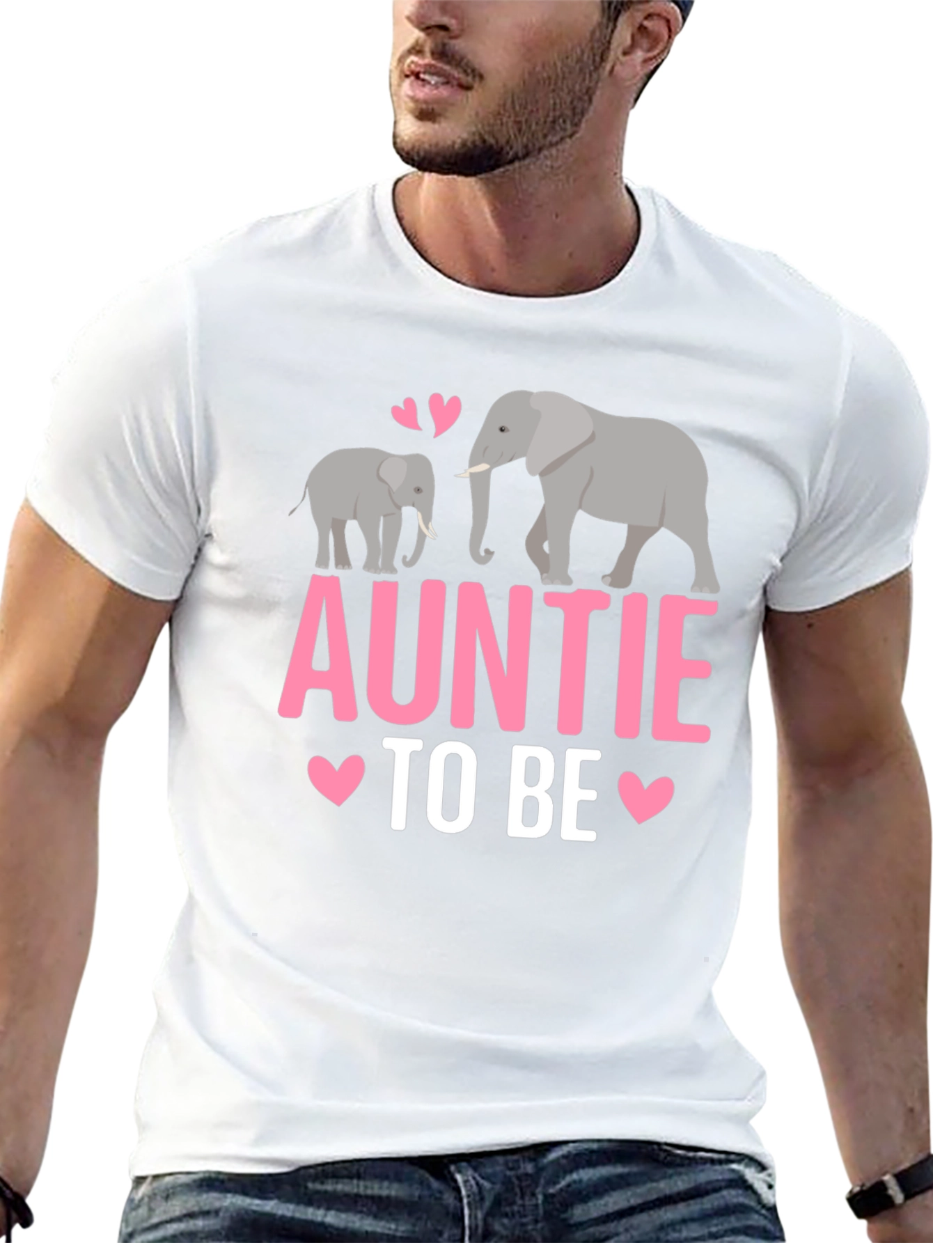 Black Auntie To Be Elephant T-Shirt view 13