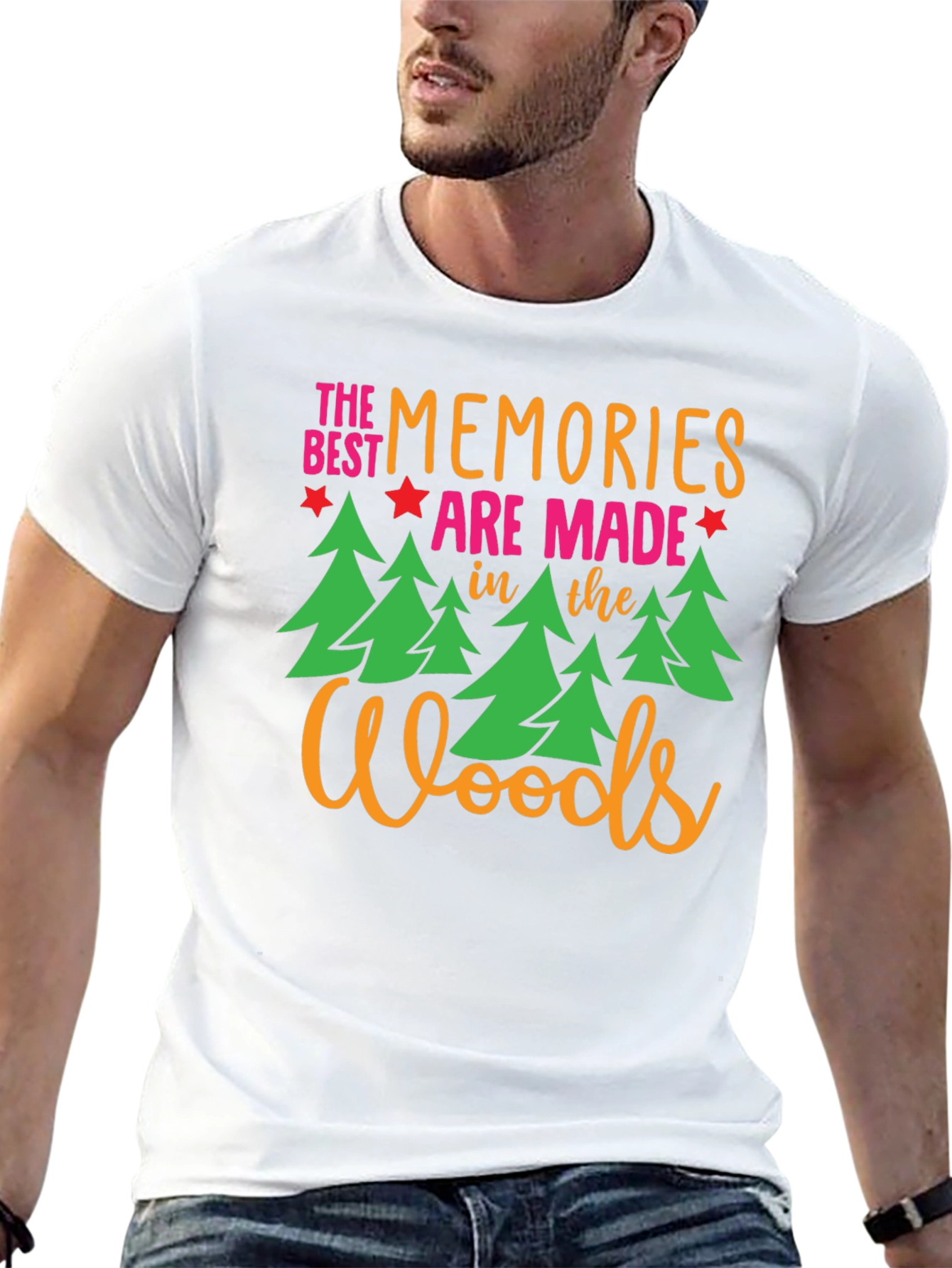 Black Woods Memories Graphic Tee view 13