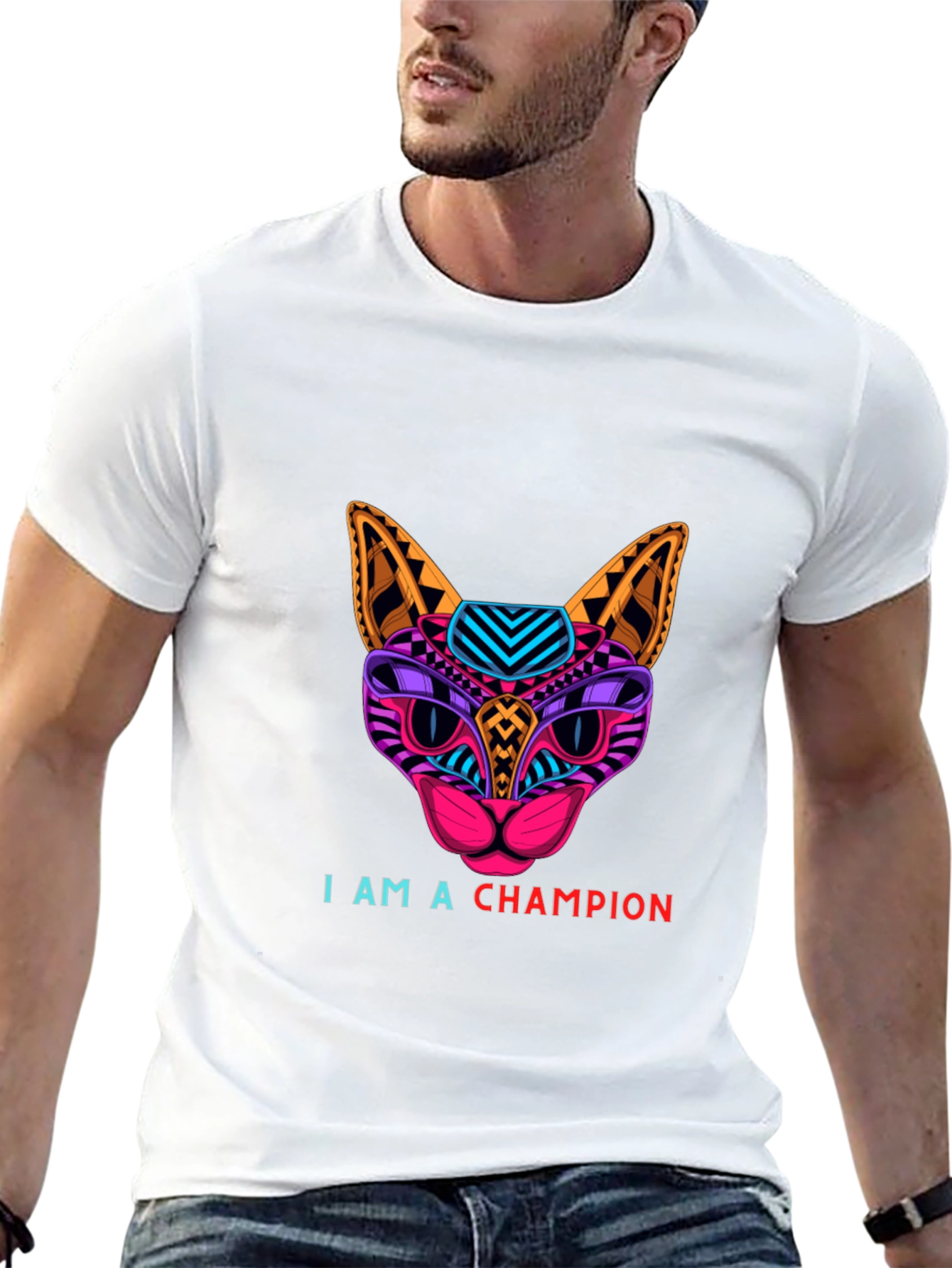 Black Champion Cat Graphic Tee - Stylish Comfort view 13