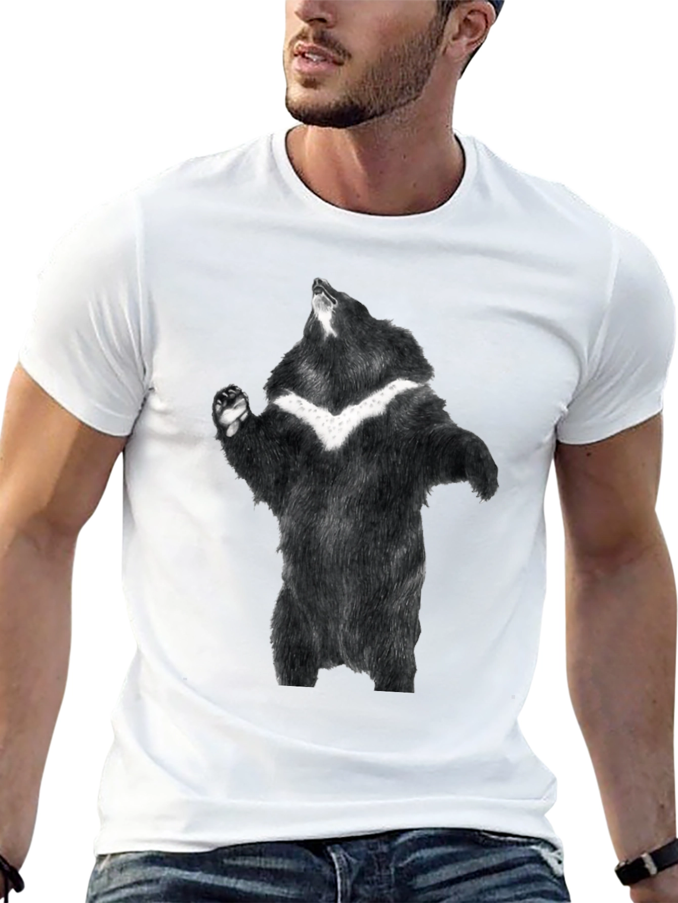 Black Black Bear Graphic Tee - Men's Short Sleeve Shirt view 13