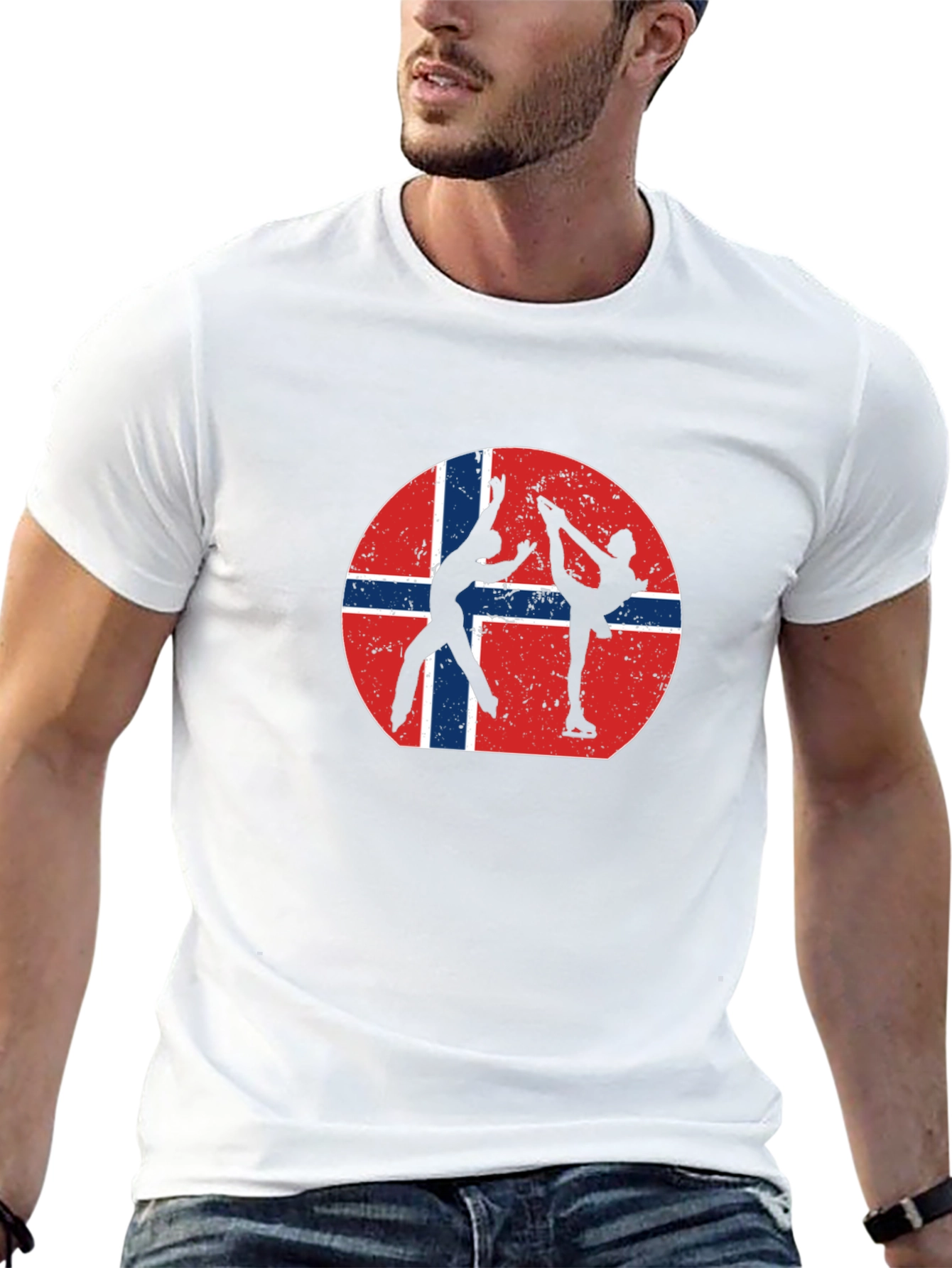 Black Norway Figure Skating T-Shirt view 13
