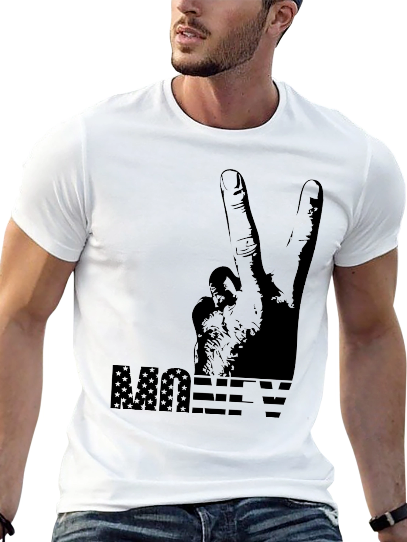 Peace Money T-Shirt - Black Graphic Tee - 13