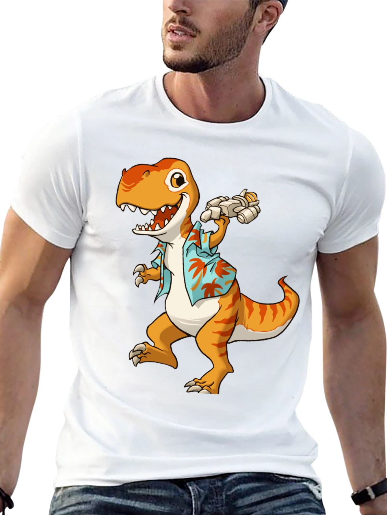 Black Dino Summer T-Shirt: Jurassic Fun! view 13
