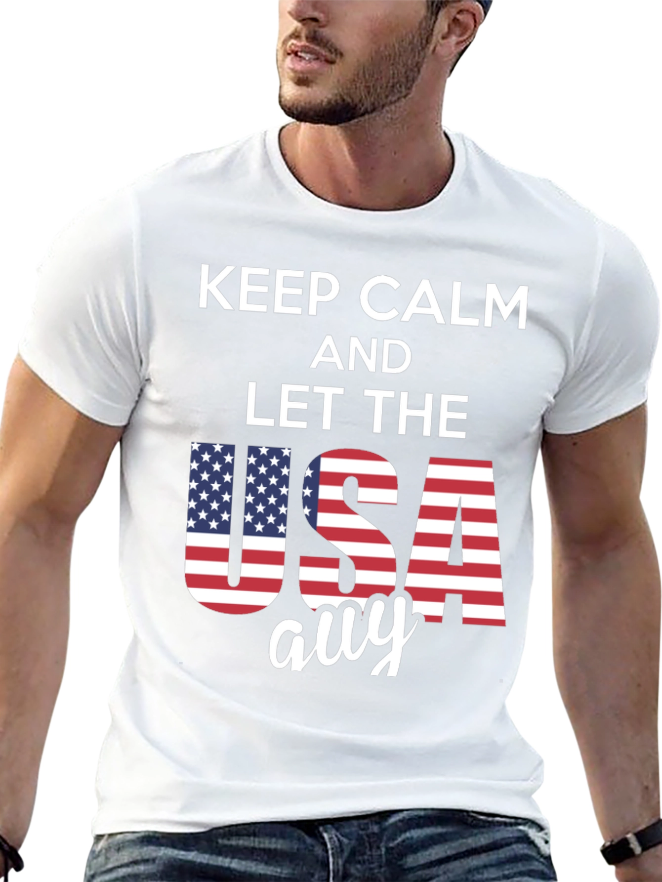 Keep Calm USA T-Shirt - Patriotic Style - 13